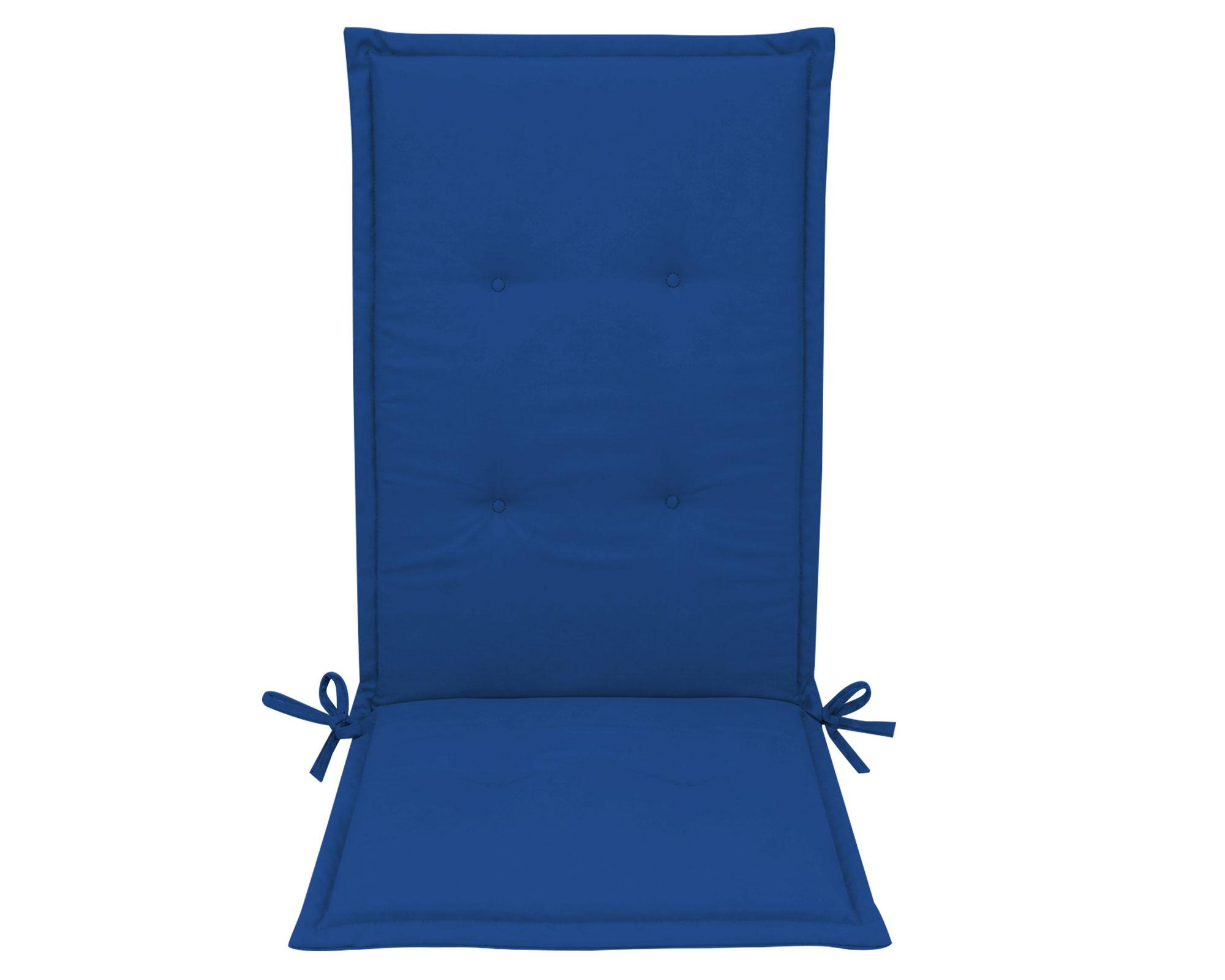Cojín asiento respaldo azul 43x110 cm-1