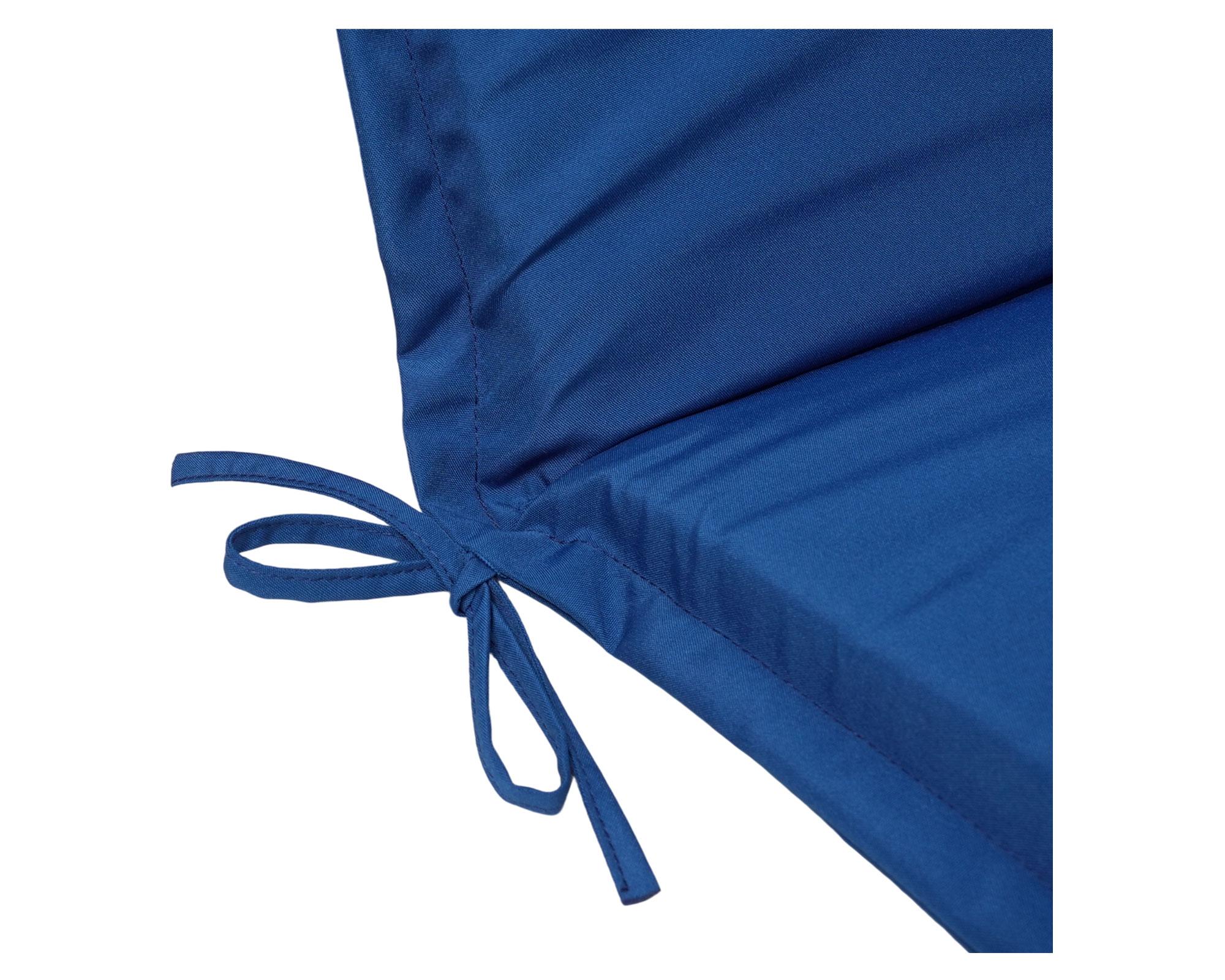 Cojín asiento respaldo azul 43x110 cm-3