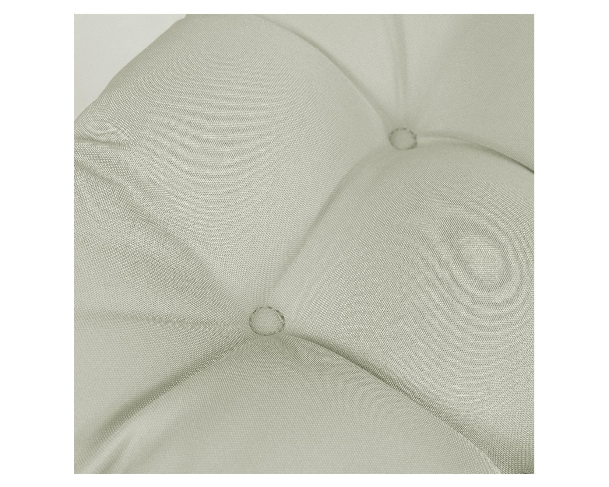 Cojín asiento cuadrado gris claro 35x35 cm-3