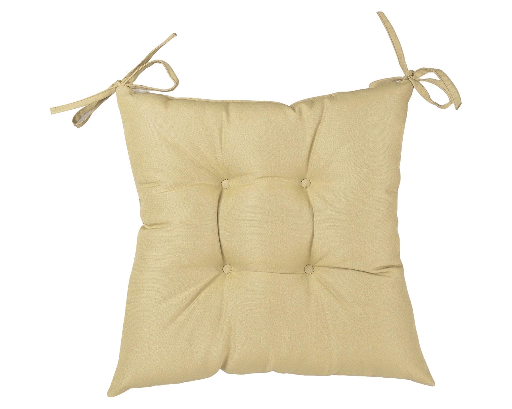 Cojín asiento cuadrado ecru 35x35 cm-0