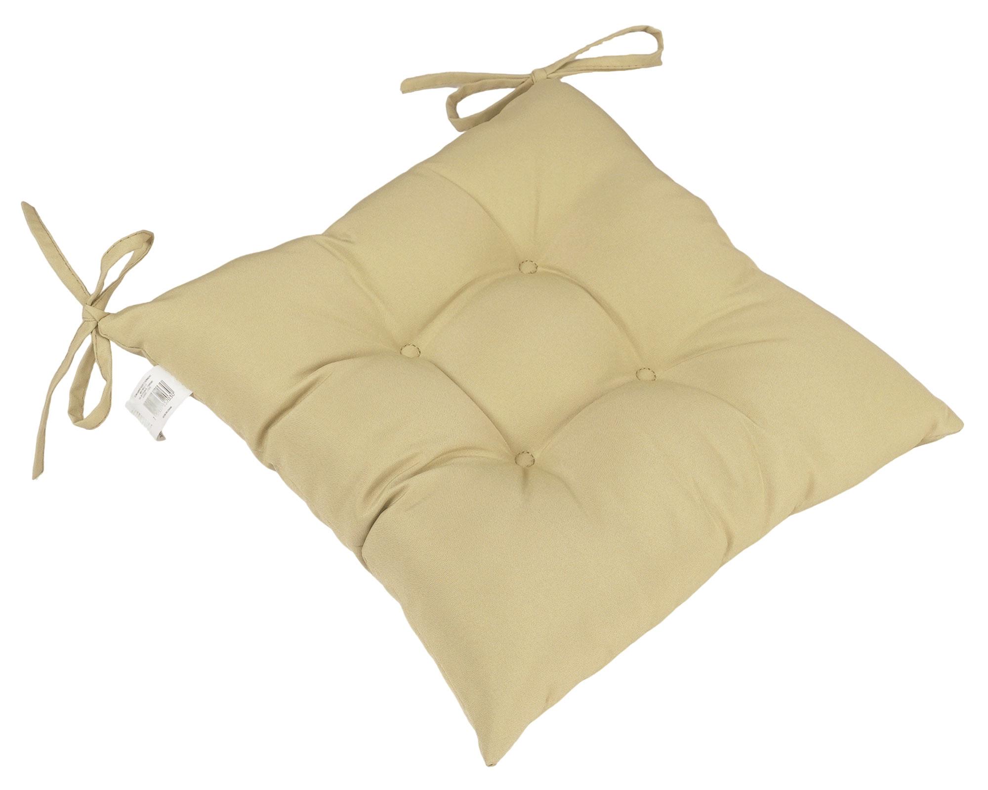Cojín asiento cuadrado ecru 35x35 cm-1