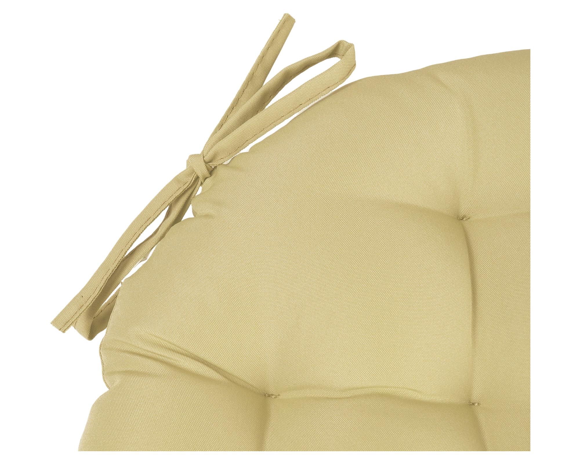 Cojín asiento redondo ecru 42 cm-2