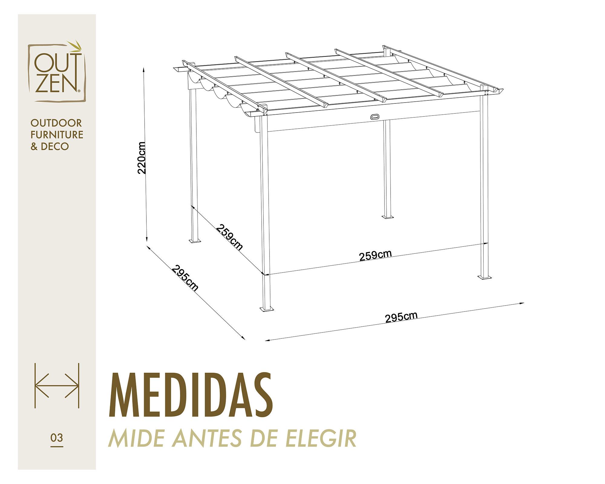 Pergola 295x295 cm-7