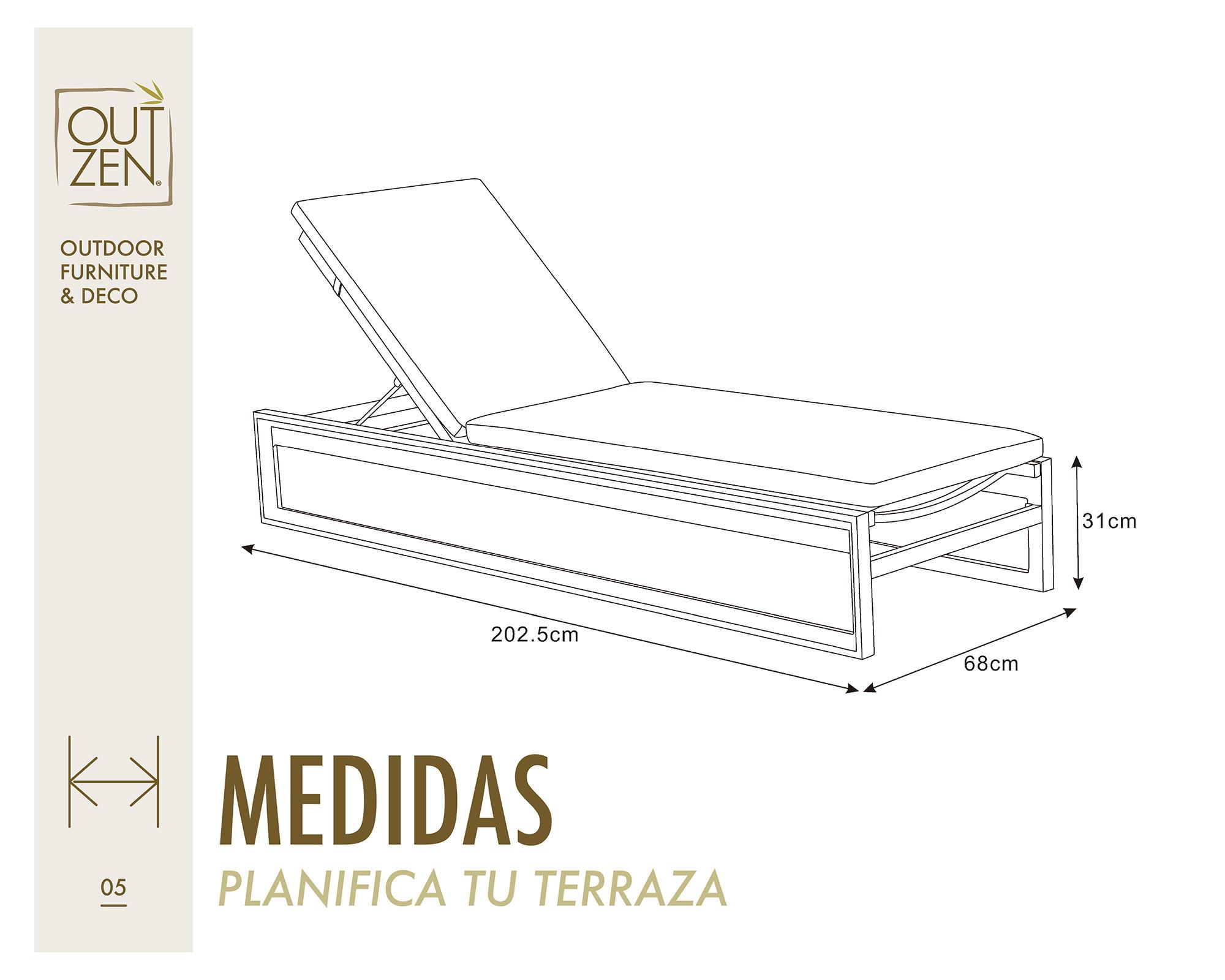Reposera Aluminio blanco-9