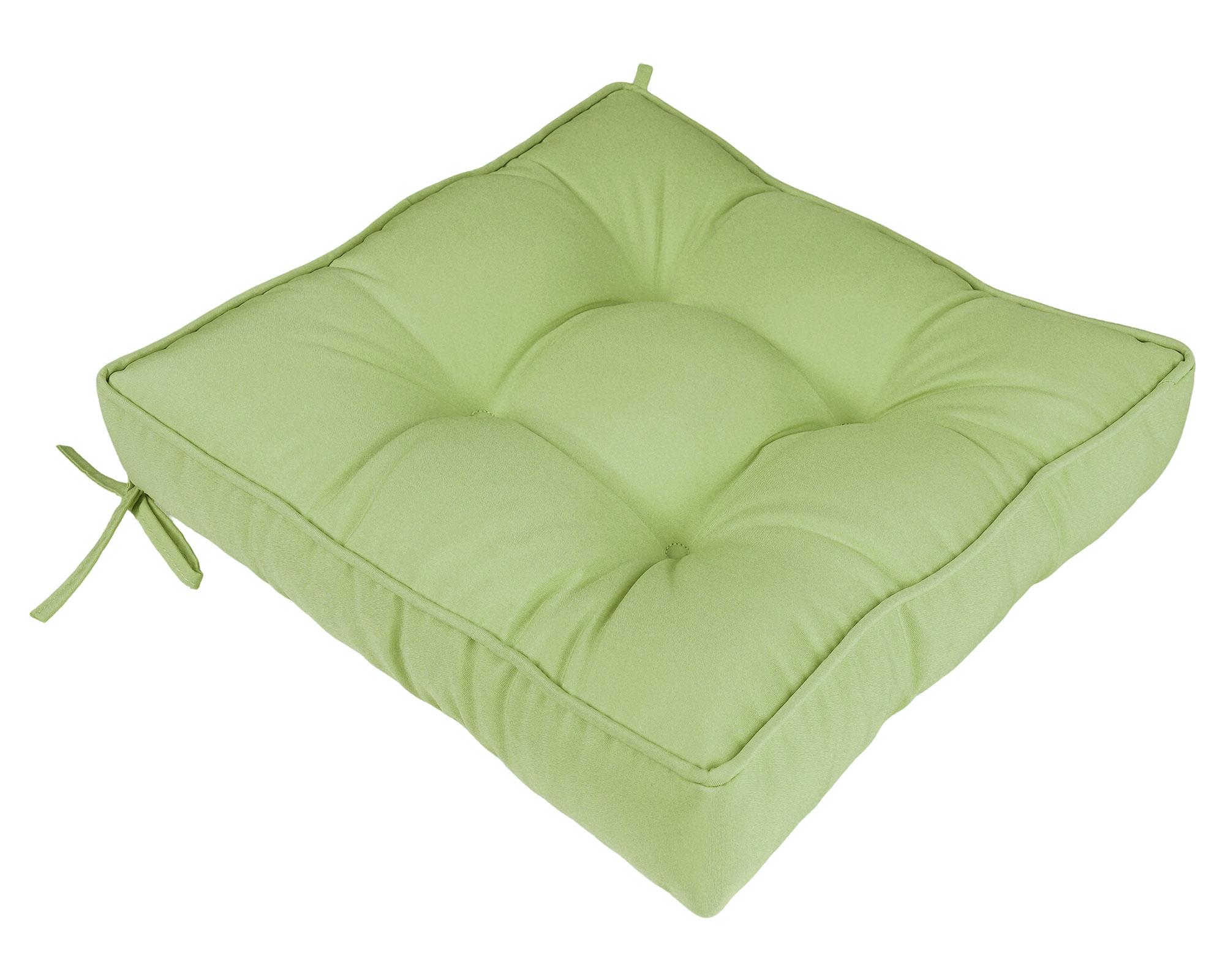 Cojín Doble fuelle verde 40x40 cm-0