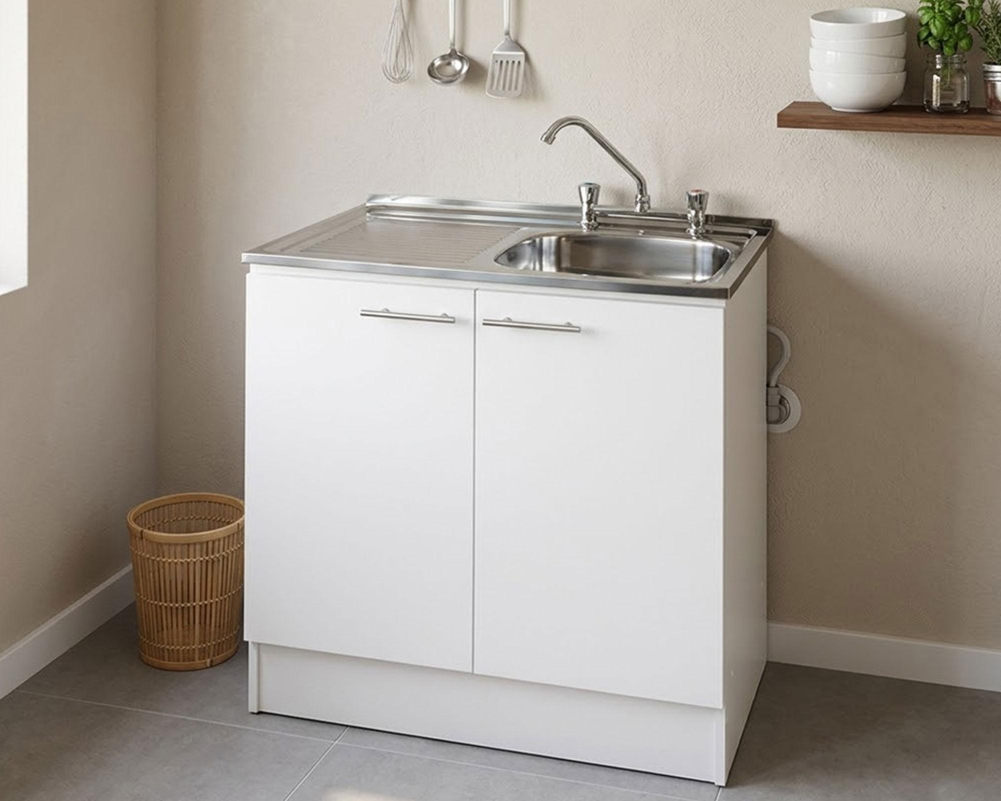 Mueble base lavaplatos izquierdo blanco 80 cm-3
