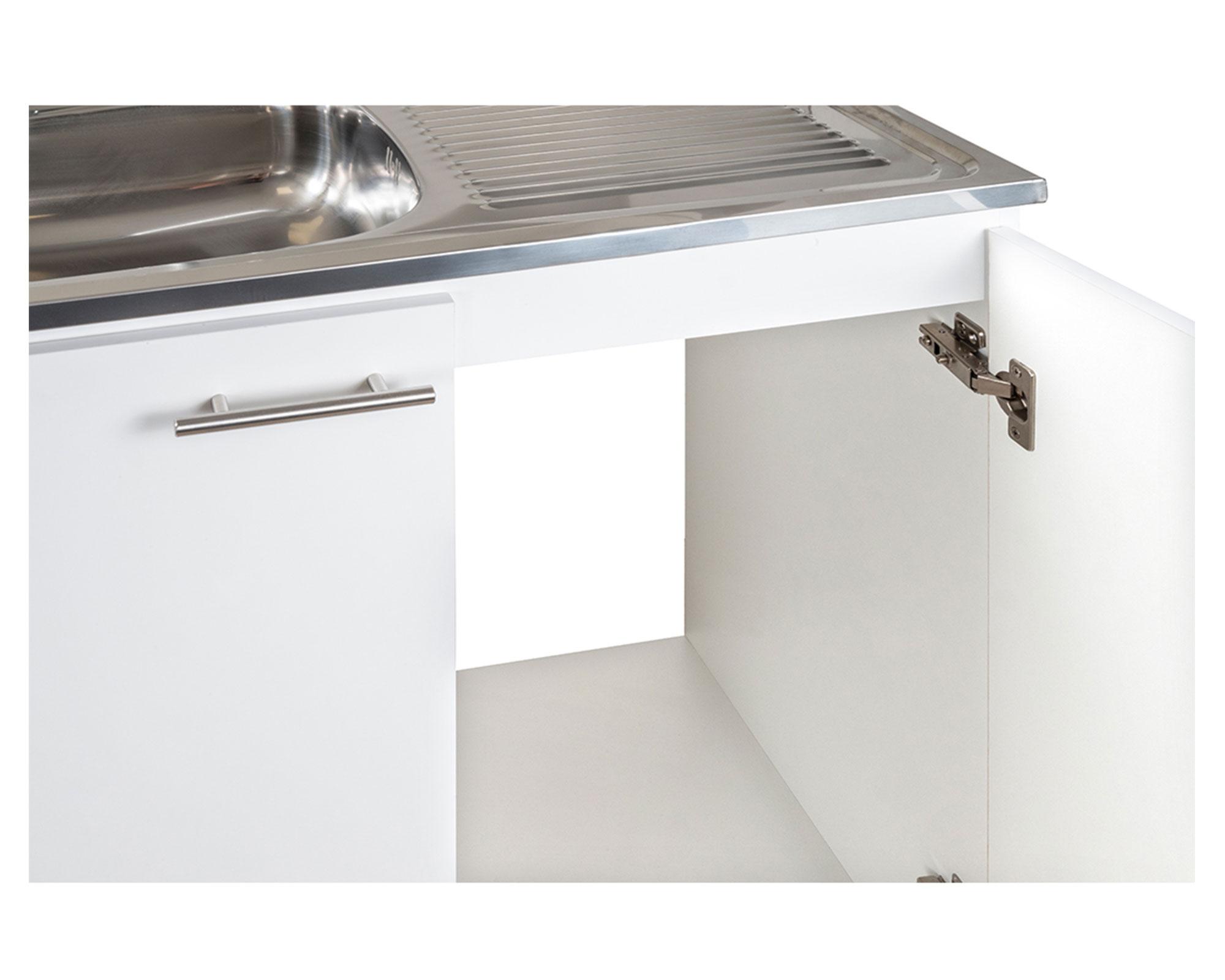 Kit plus lavaplato 100 derecho blanco 98 cm-2