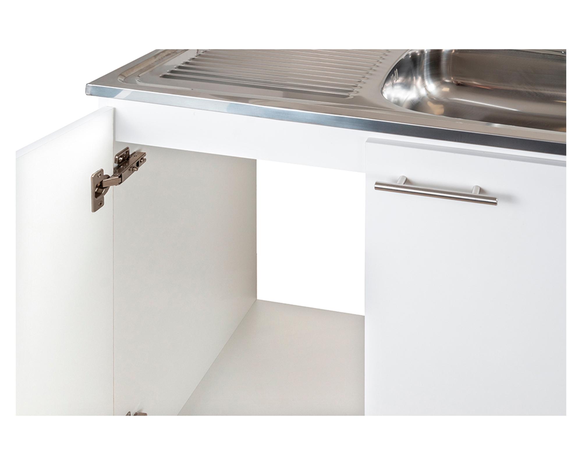Mueble base lavaplatos 100 izquierdo blanco 98 cm-2