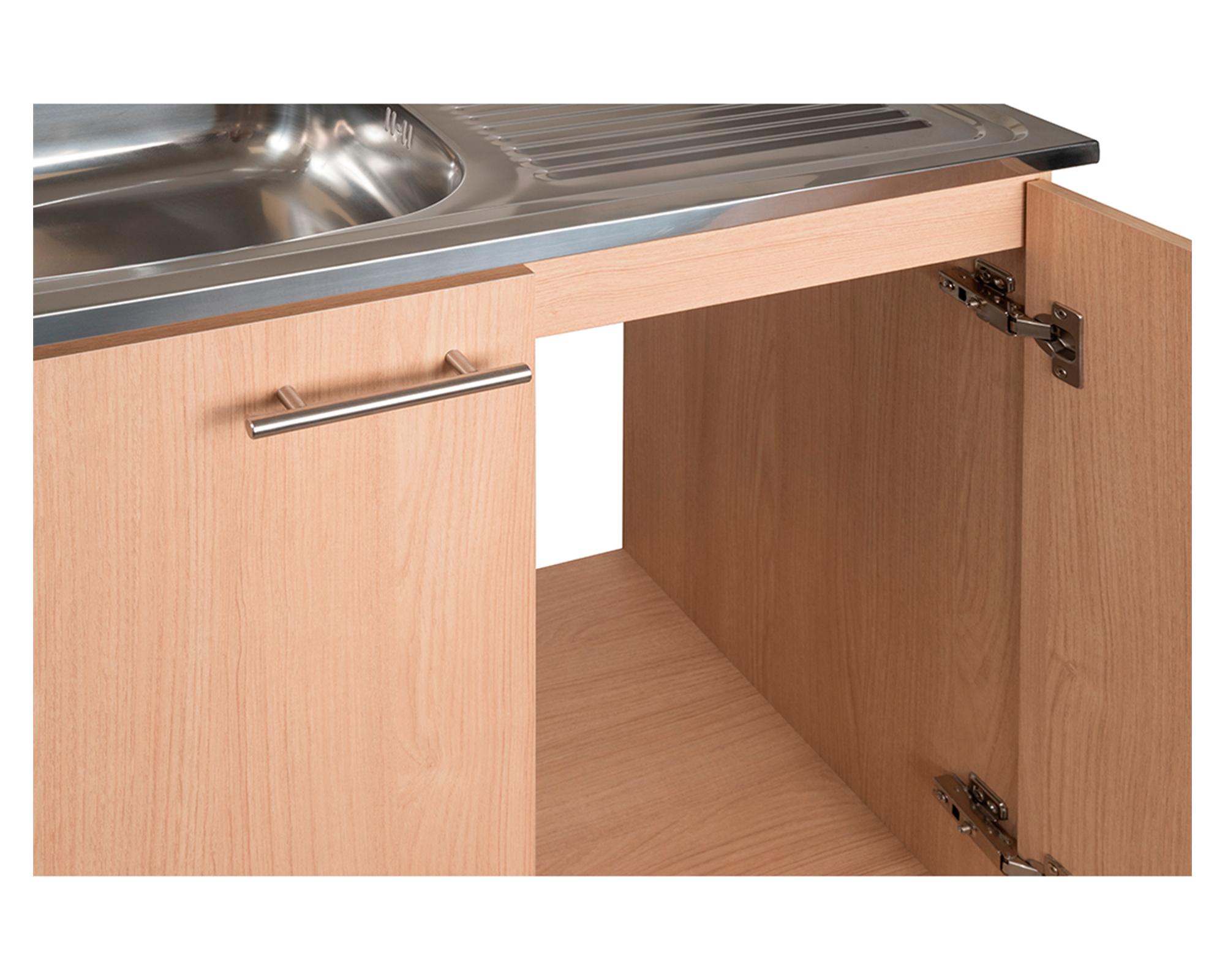 Mueble base lavaplatos 100 derecho beige 98 cm-2