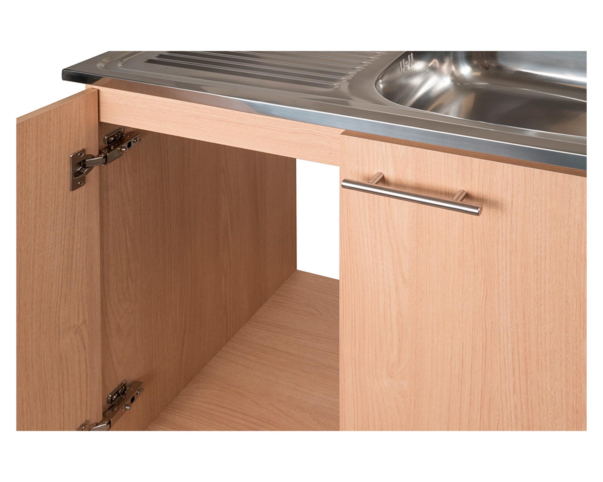 Mueble base lavaplatos 120 derecho beige 118 cm-2