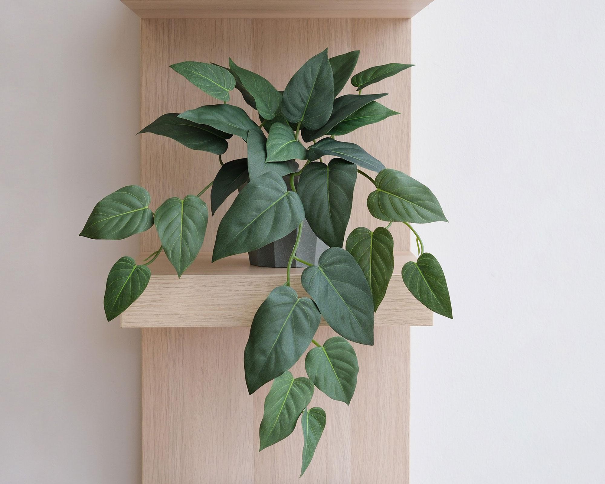 Planta artificial Filodendro 35x25x44 cm-5