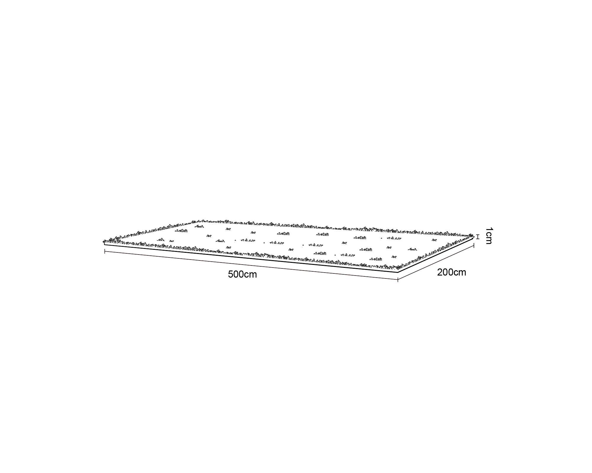 Pasto sintético 1800DTEX eco 2x5 m 10mm-6