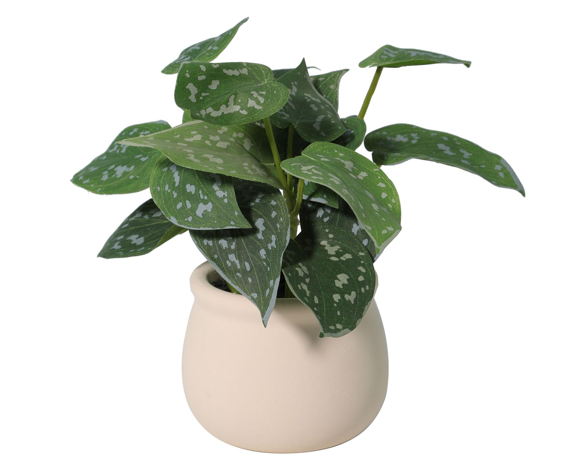 Planta artificial Parra plateada 18 cm-3