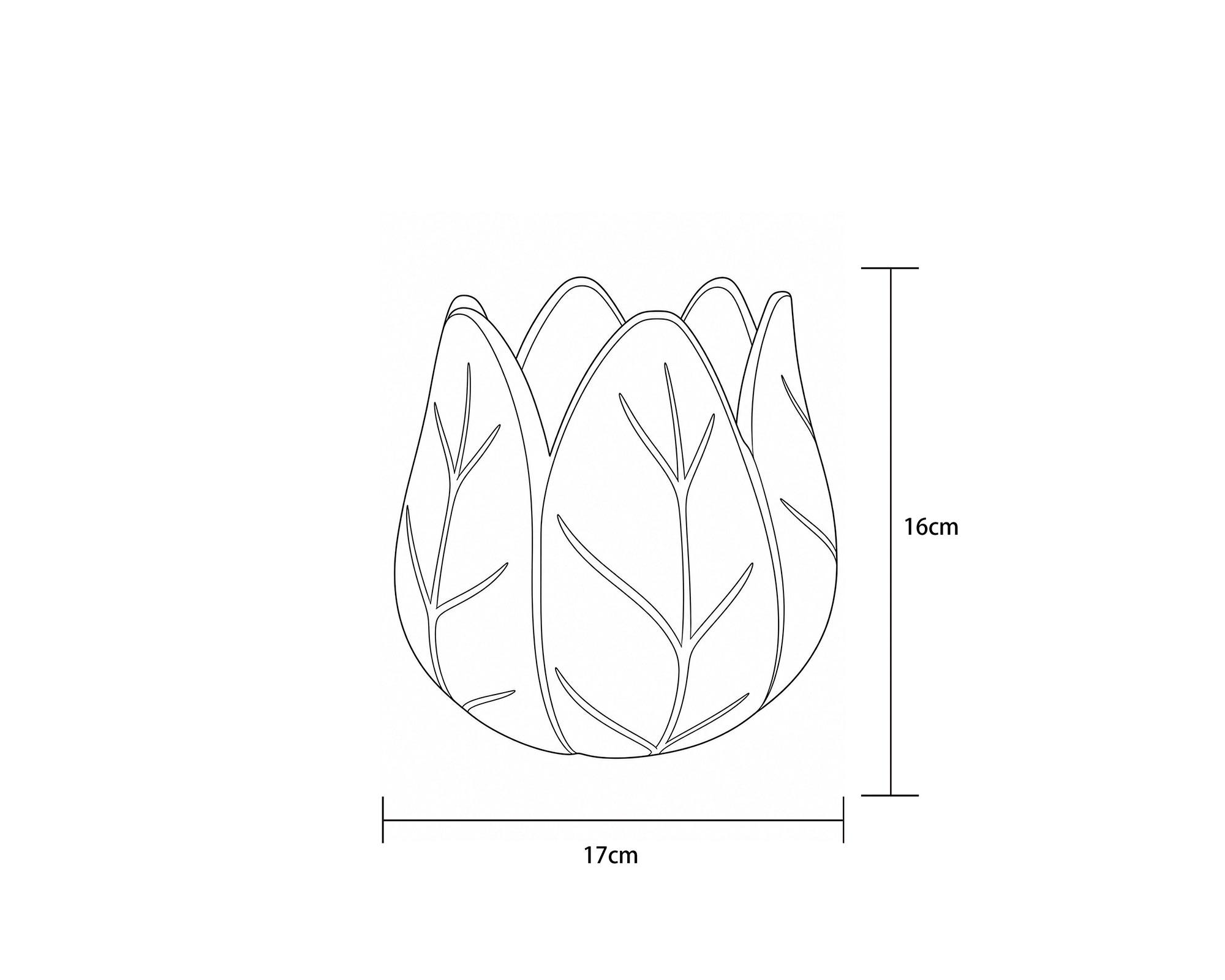 Maceta Tulipán 17 cm-3