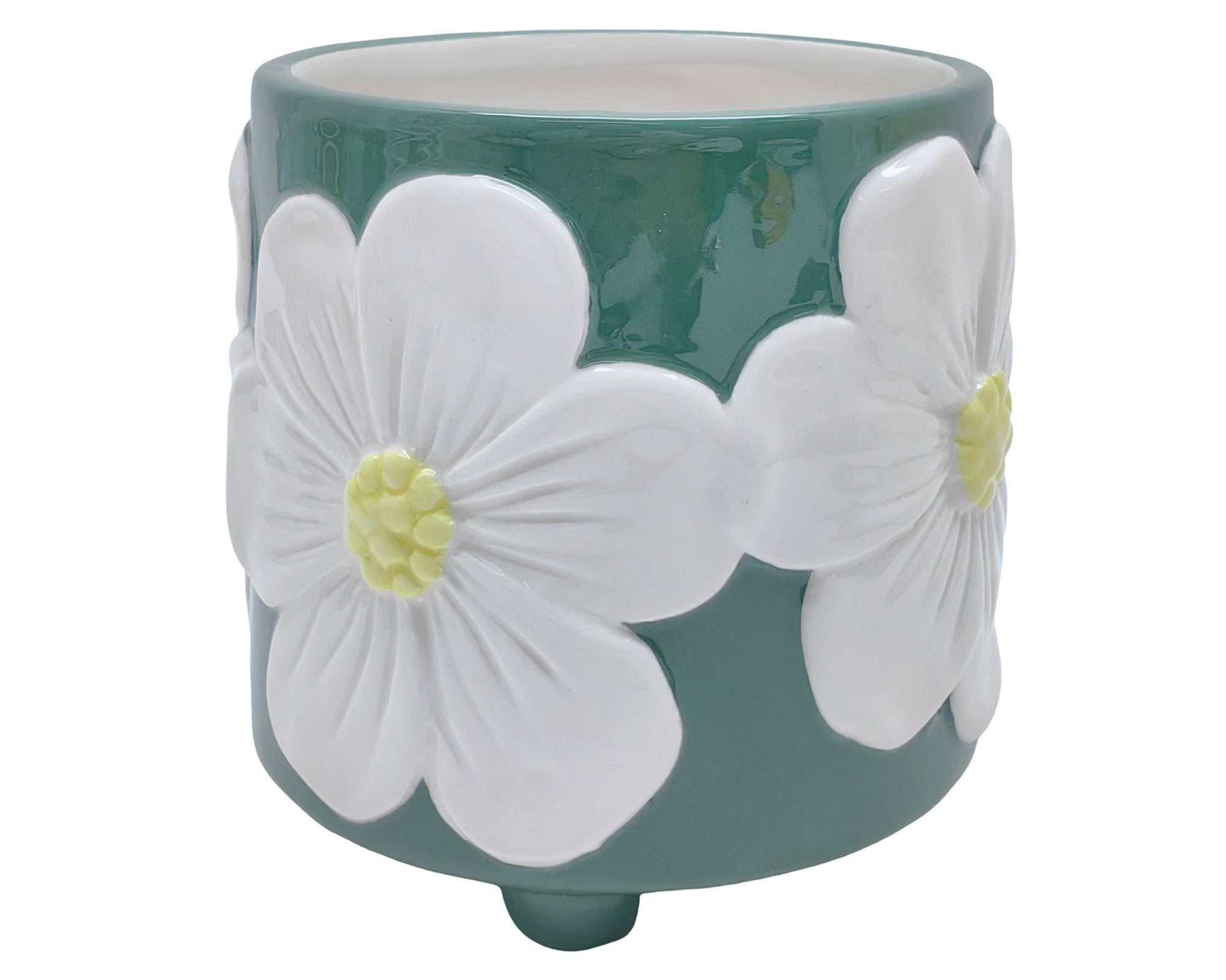 Maceta Gardenia verde 12 cm-0