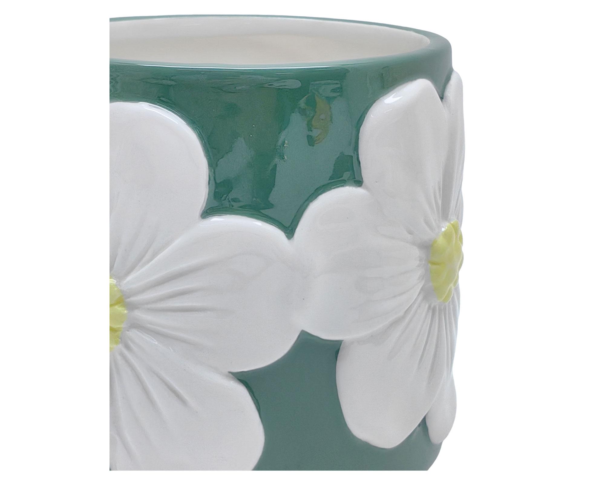 Maceta Gardenia verde 12 cm-1