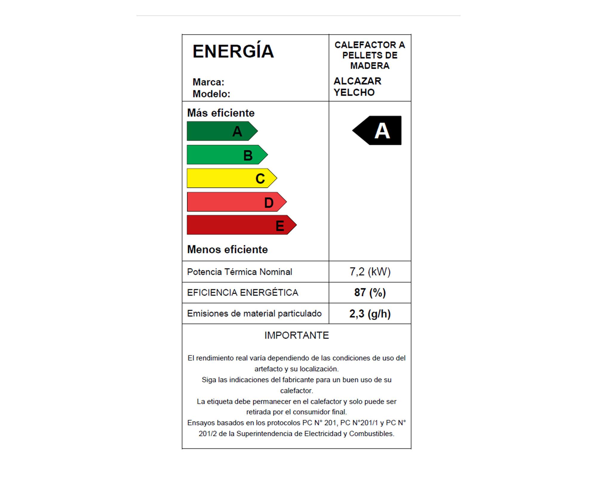Estufa a pellet Yelcho 7.2 kW gris oscuro-5