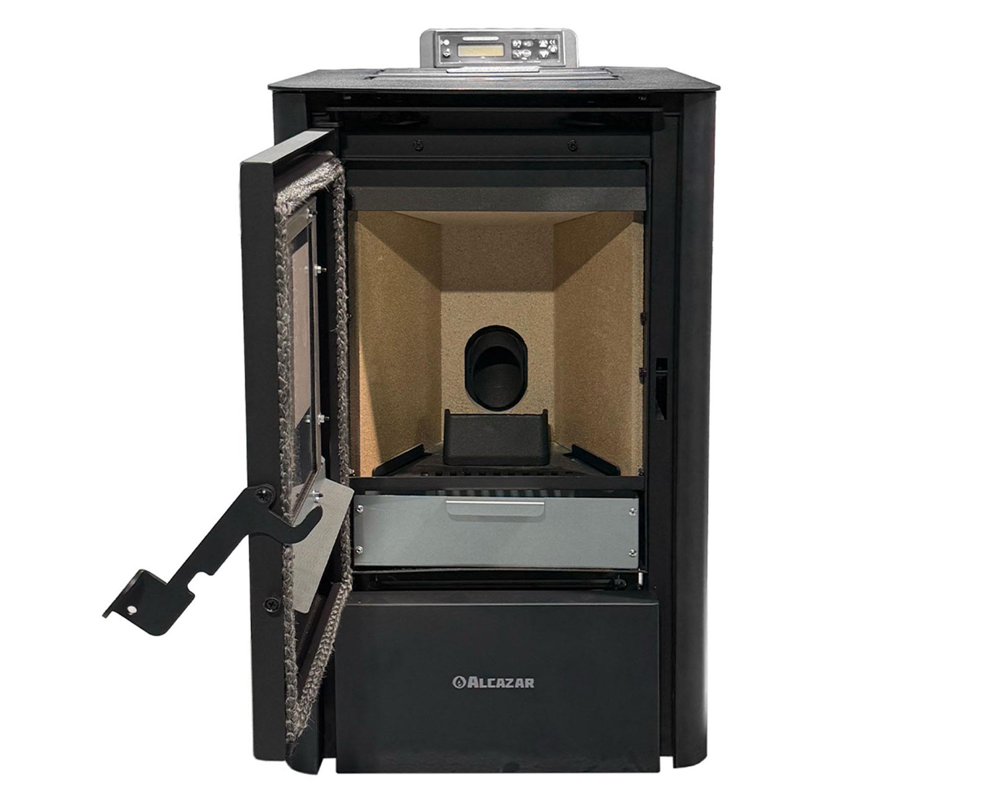 Estufa a pellet Yelcho 7.2 kW gris oscuro-1