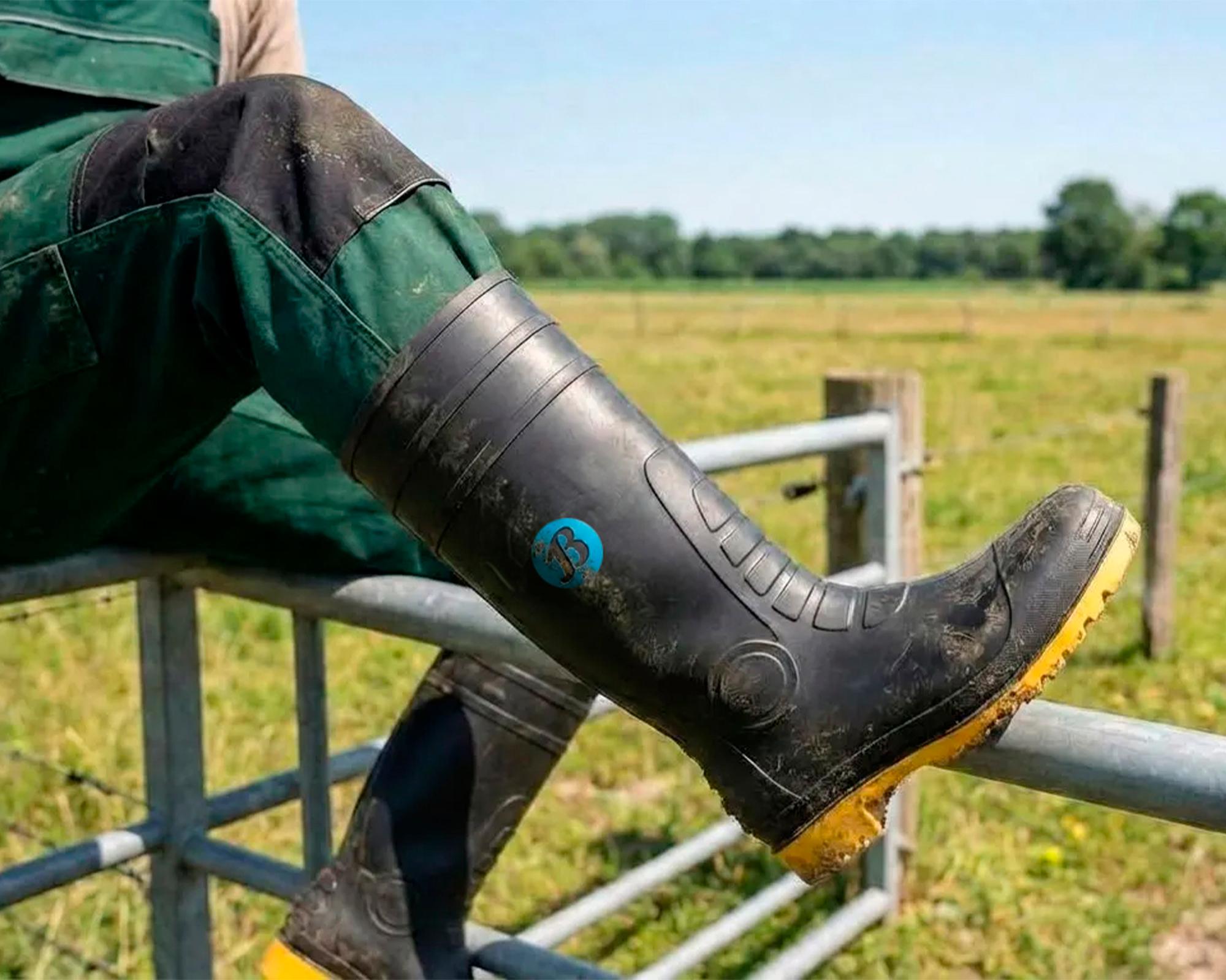 Bota trabajo agrícola Unisex negro-3