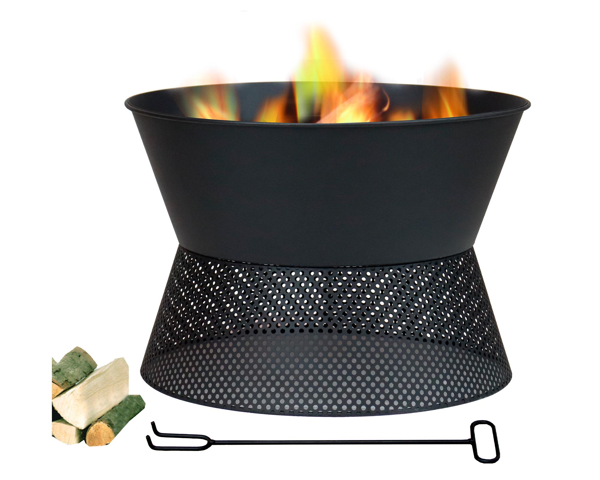 Brasero Drizzle 1 quemador negro mate-3