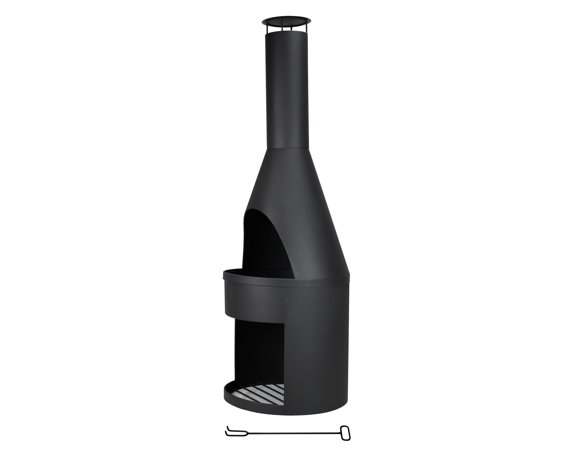 Brasero Thunder 1 quemador negro mate.-2