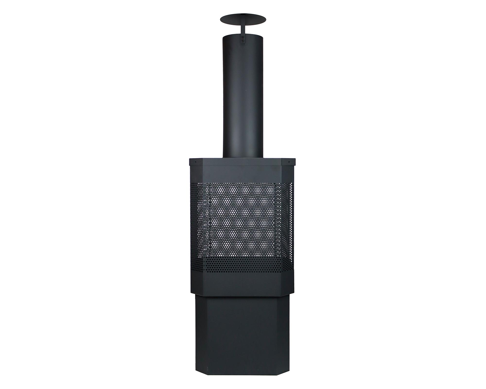 Brasero Downpour 1 quemador negro mate-3