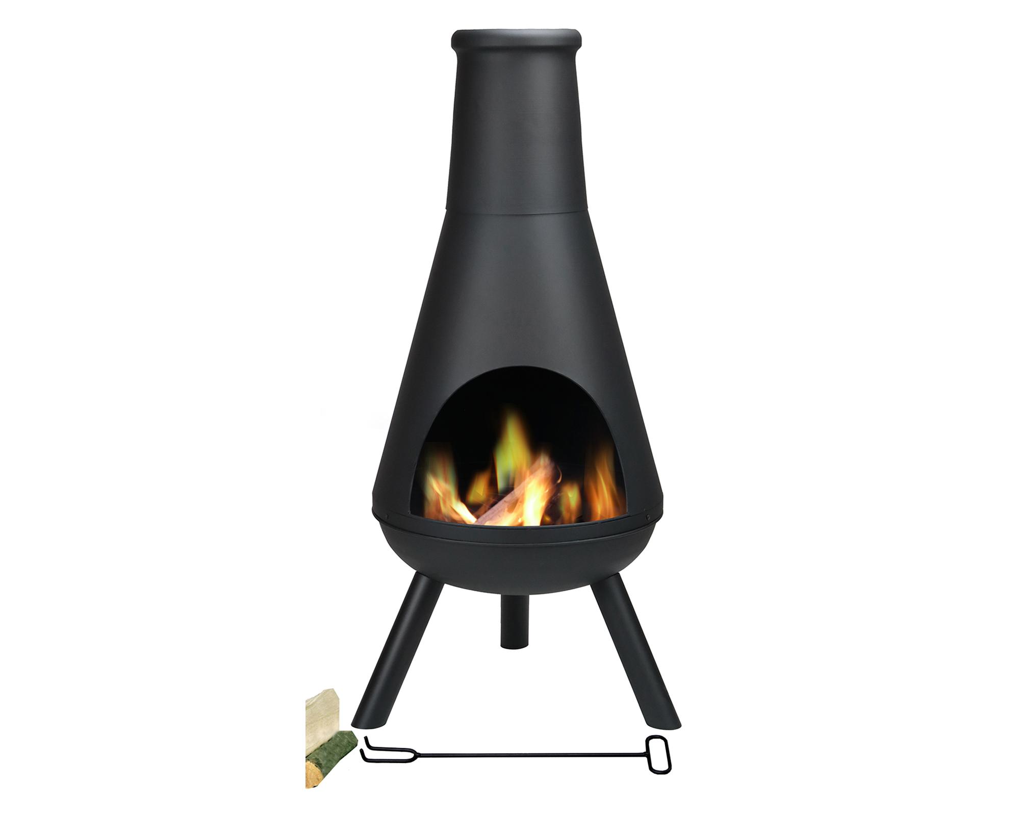 Brasero Storm 1 quemador negro mate-4
