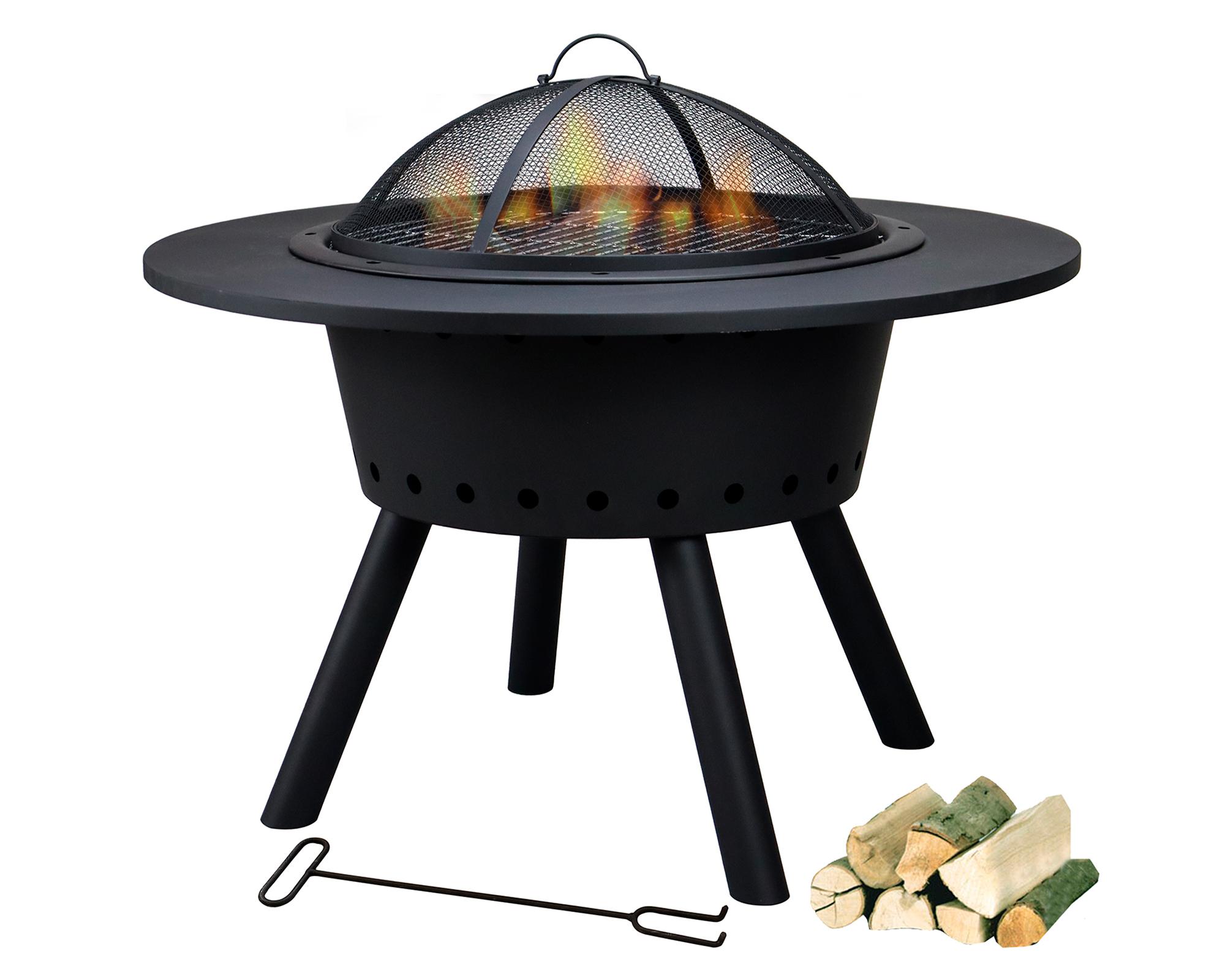 Brasero BBQ Fog 1 quemador negro mate-3