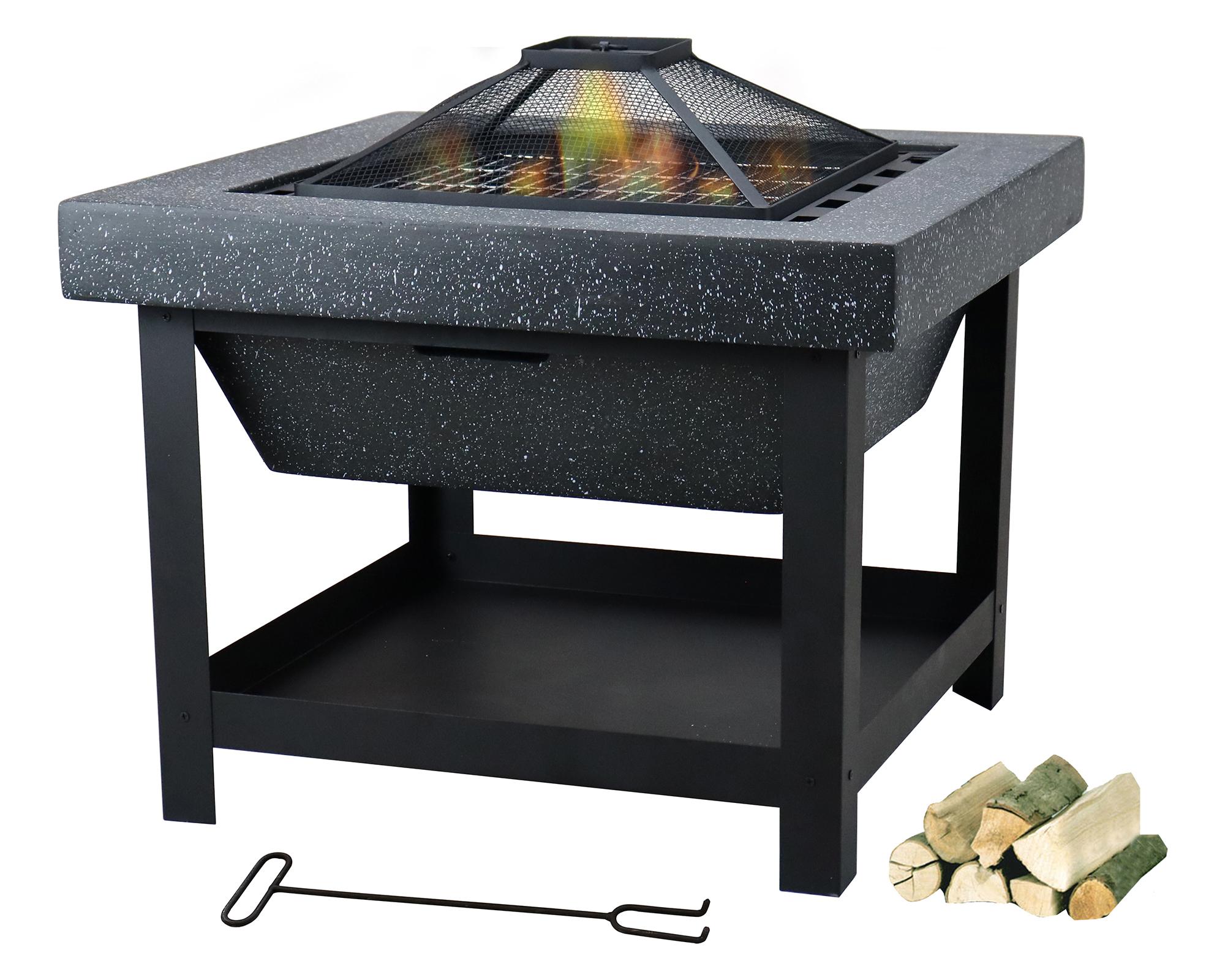 Brasero BBQ Hurricane 1 quemador negro mate.-3
