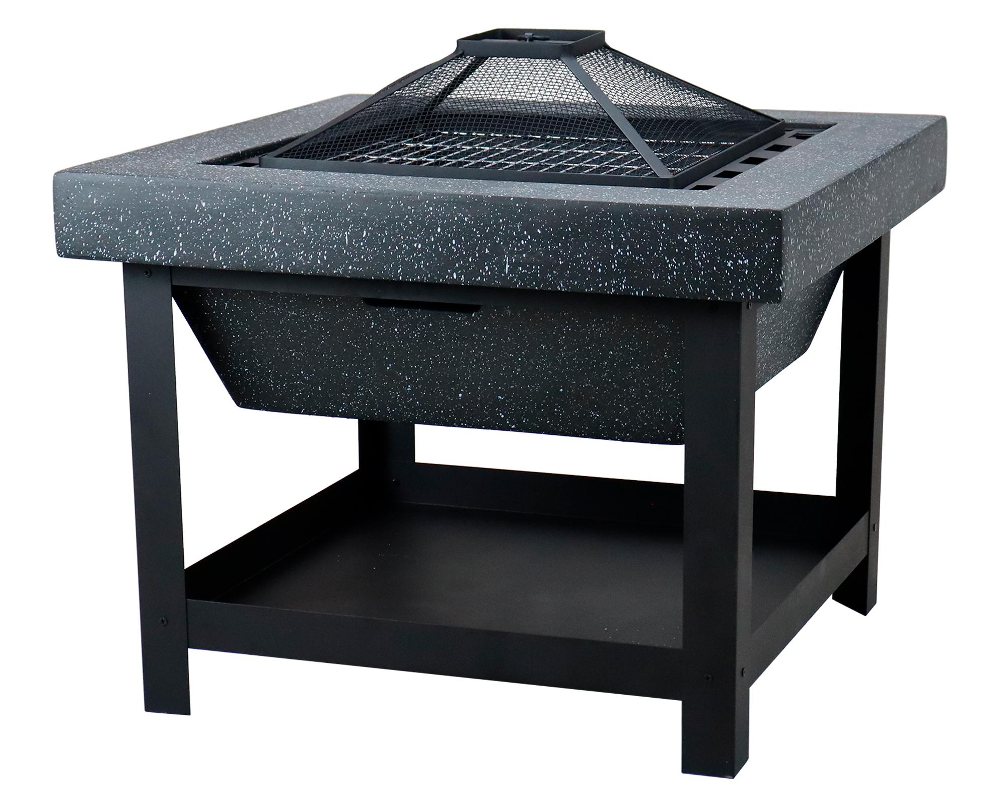 Brasero BBQ Hurricane 1 quemador negro mate.-2