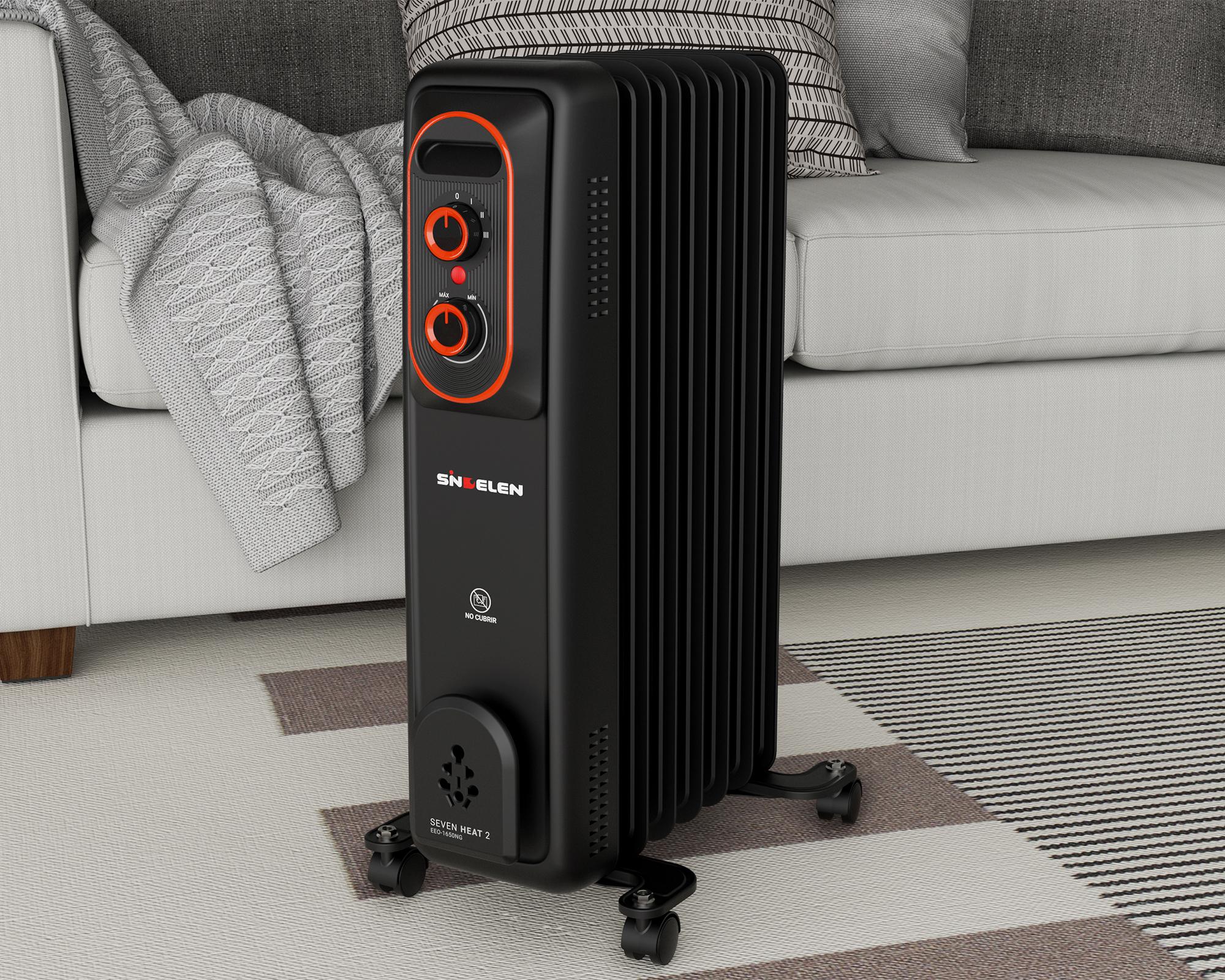 Calefactor óleo eléctrico EEO-1650NG negro 1250W-3