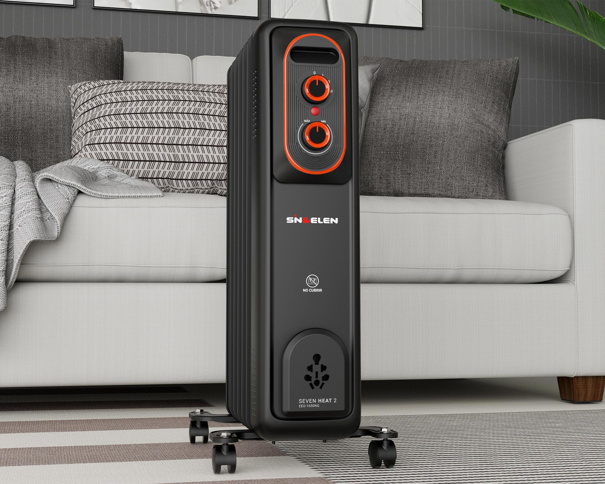 Calefactor óleo eléctrico EEO-1650NG negro 1250W-2