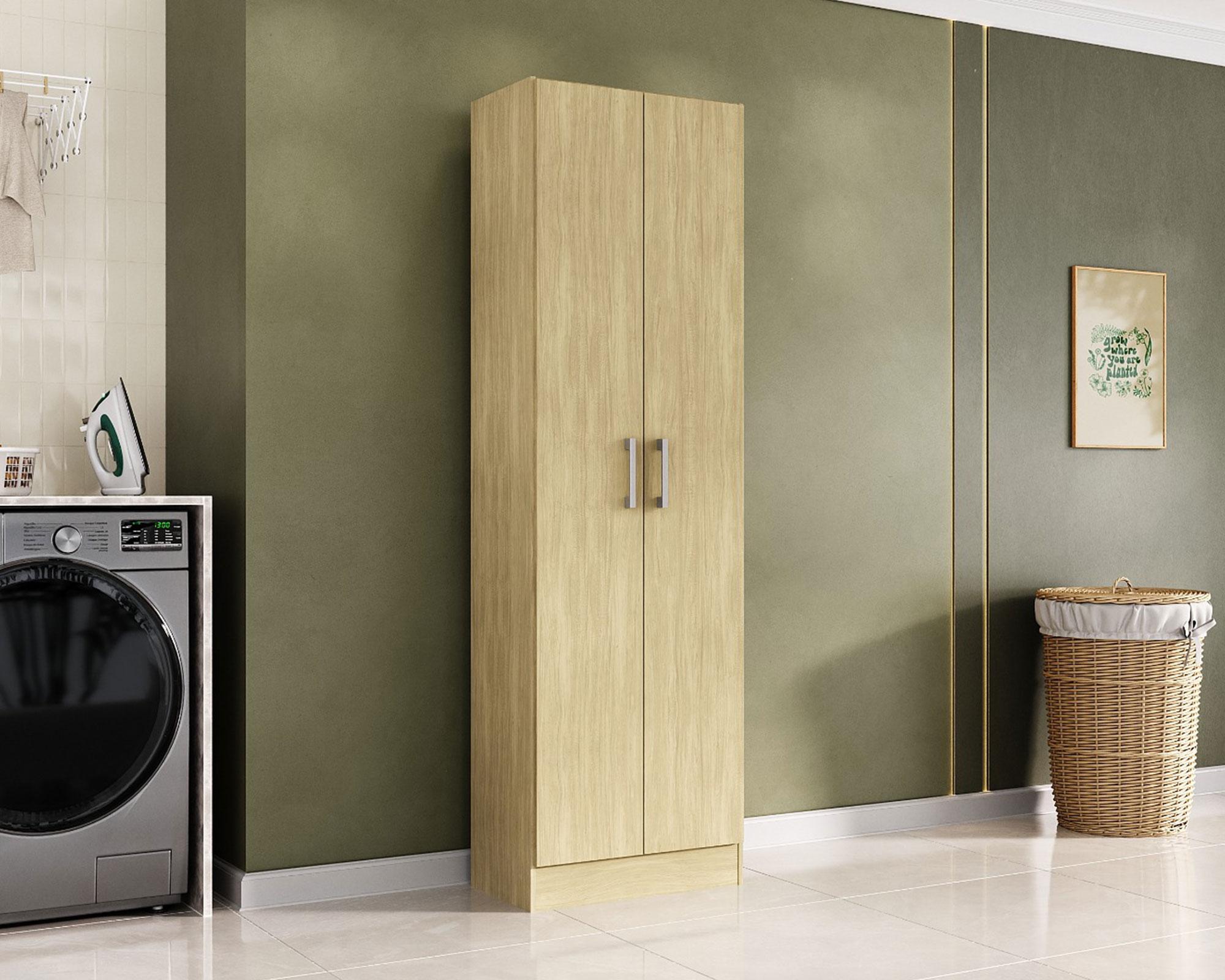 Despensa multiuso 2 puertas 180 cm beige-2