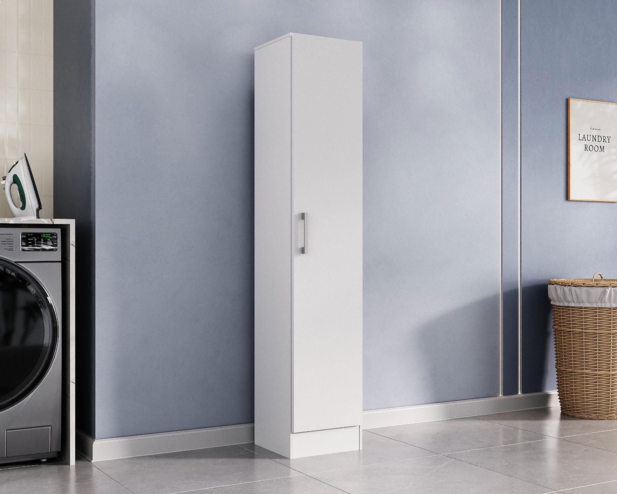 Utilero multiuso 1 puerta 160 cm blanco-2