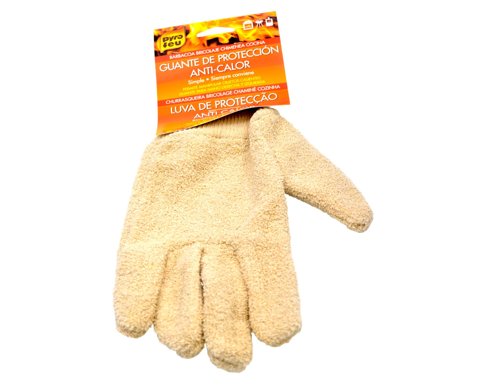 Guante anticalor protección 250° beige-1