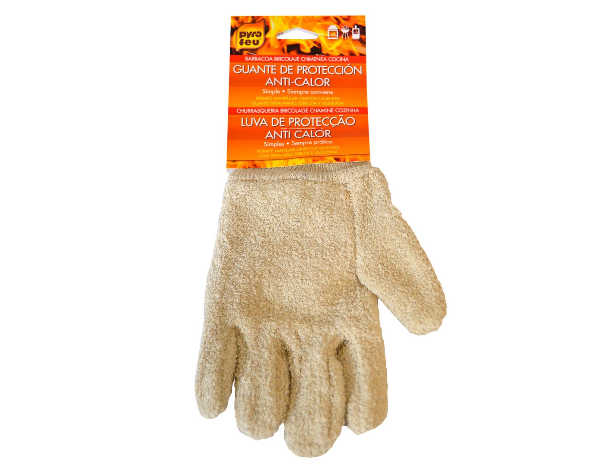 Guante anticalor protección 250° beige-0