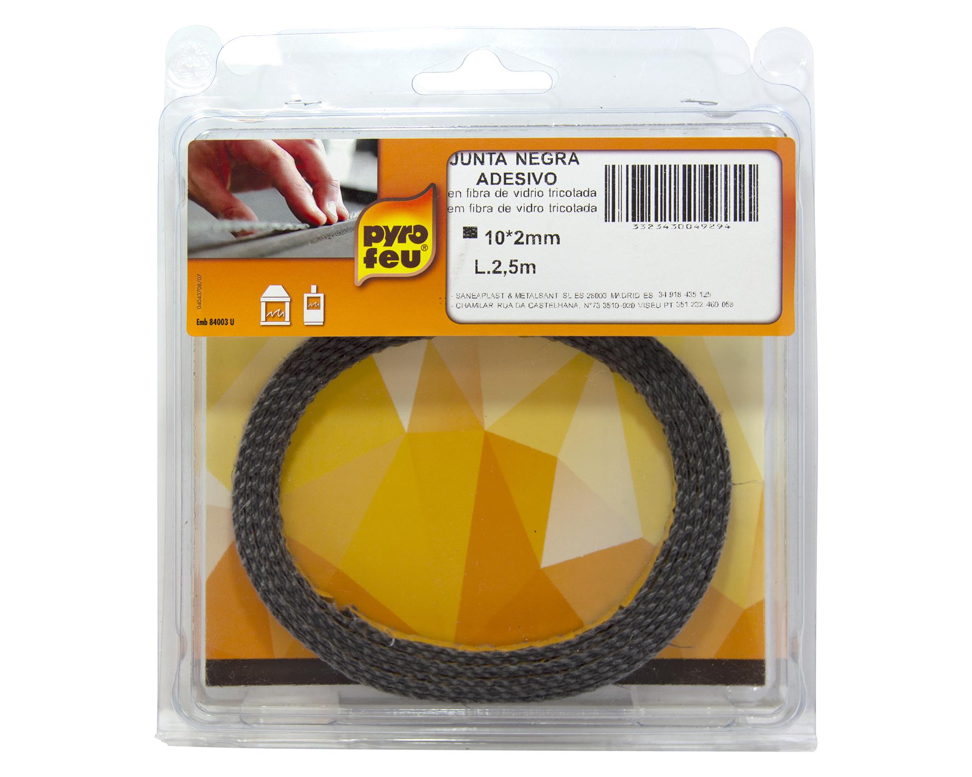 Junta refractaria autoadhesiva 10x2 mm x 2.5 m-0