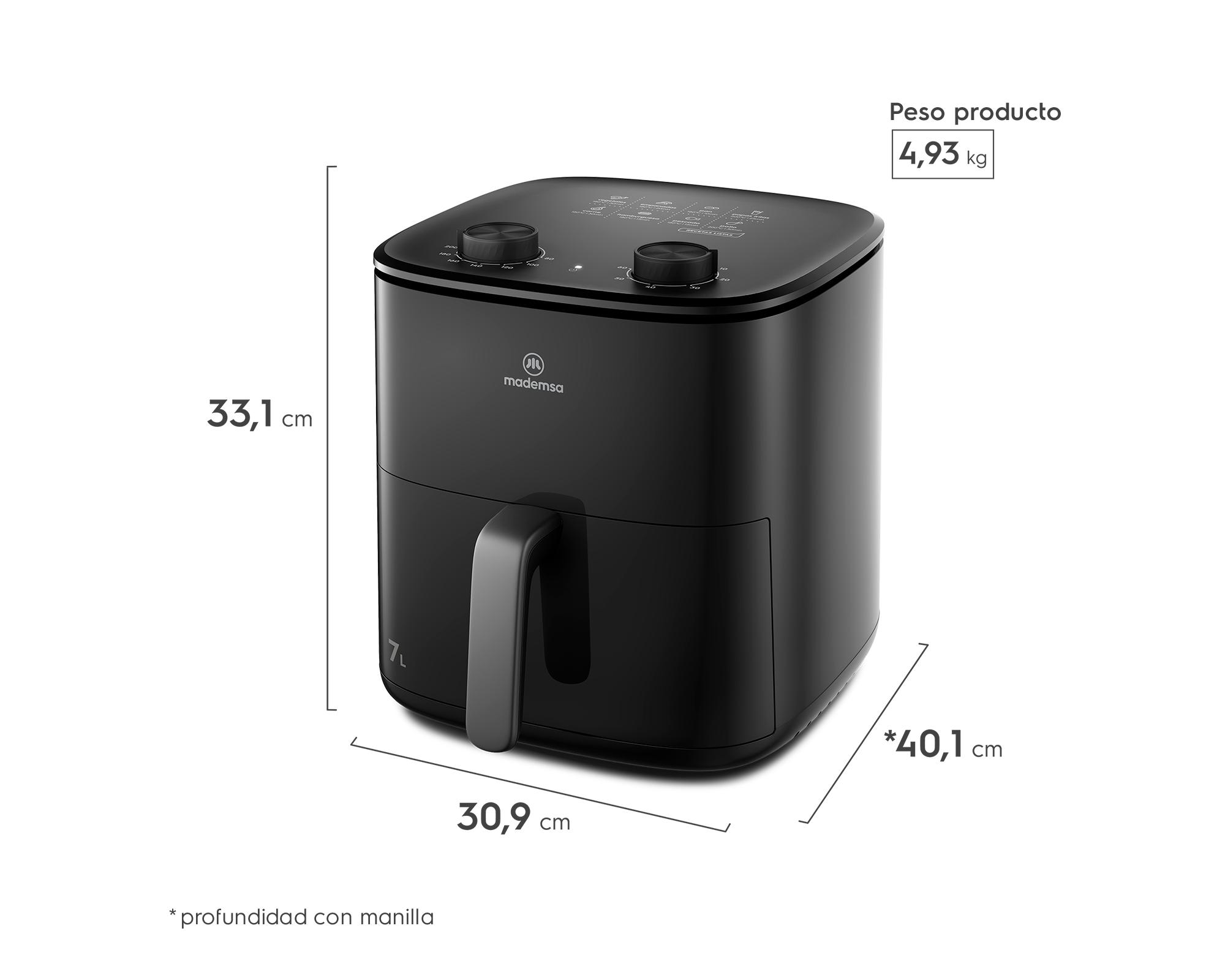Freidora de aire MAF70 negro 7 litros-5