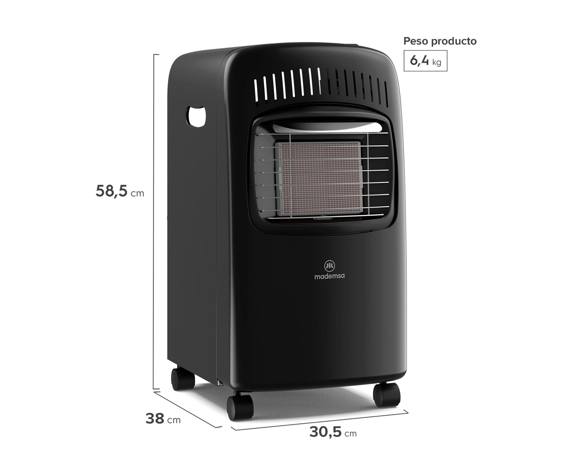 Estufa a gas HG05B 2.4 kW 5 kg negro-5