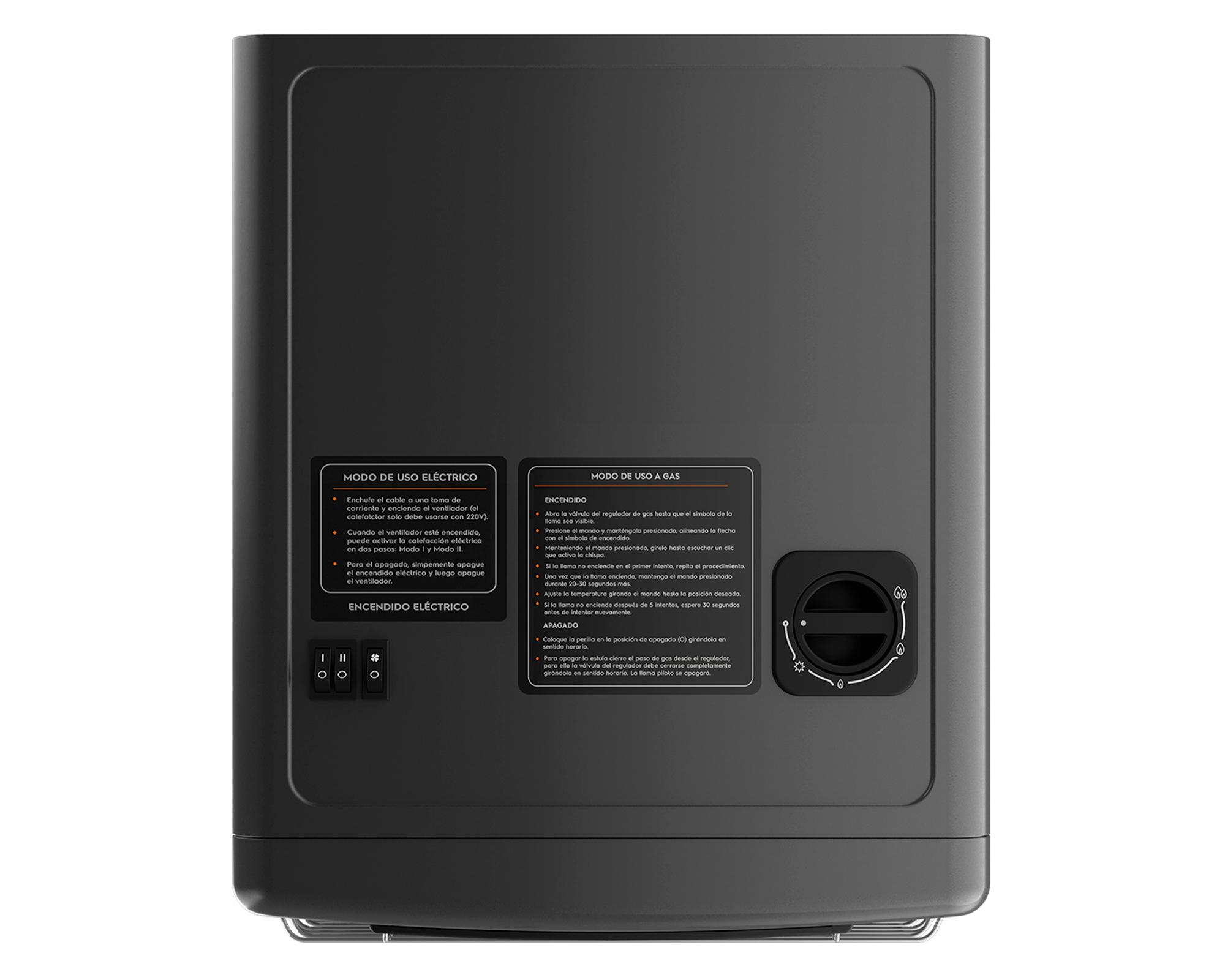 Estufa a gas híbrida HH15B 4.2 kW 15 kg ónix-3