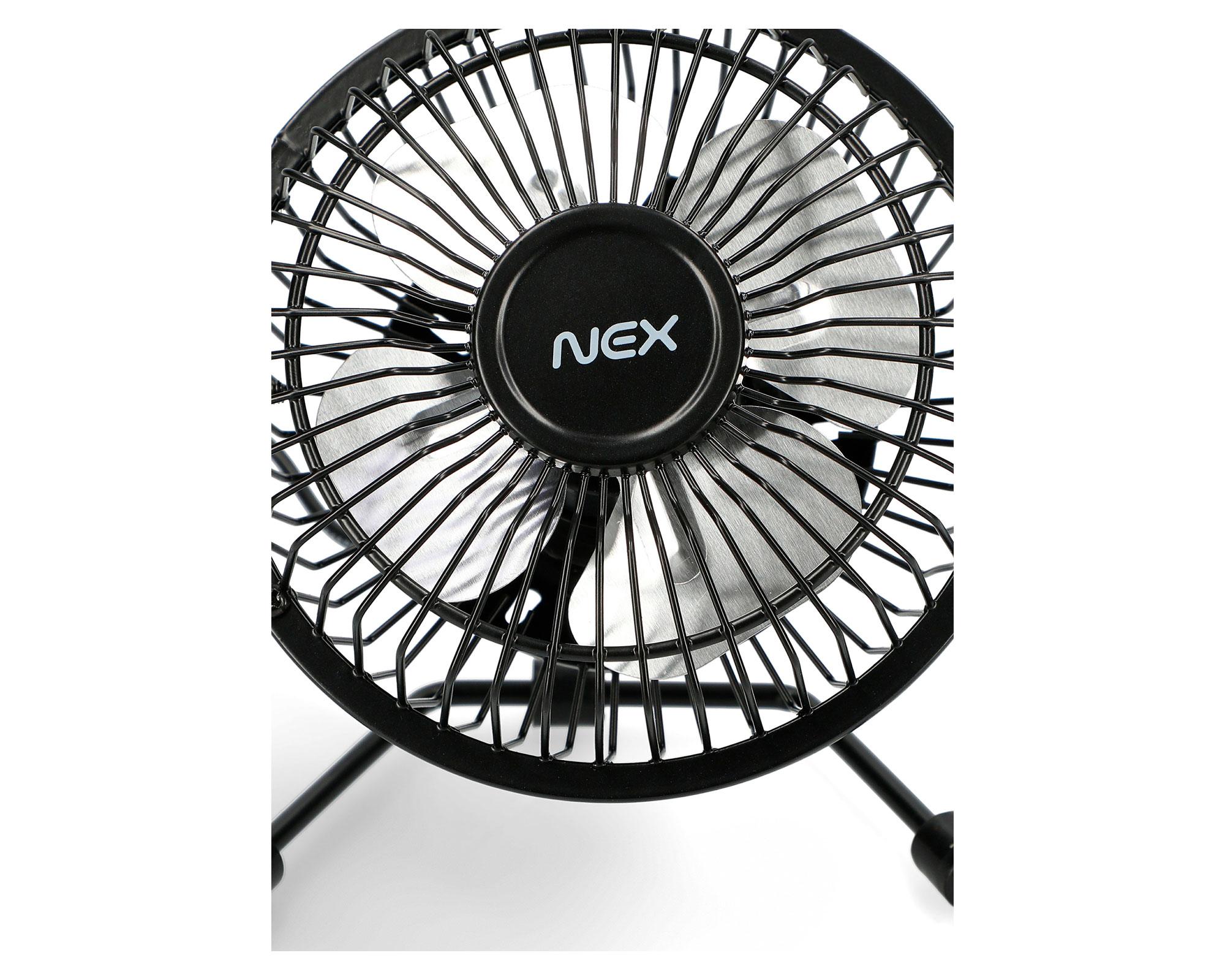 Ventilador USB 4'' negro-3