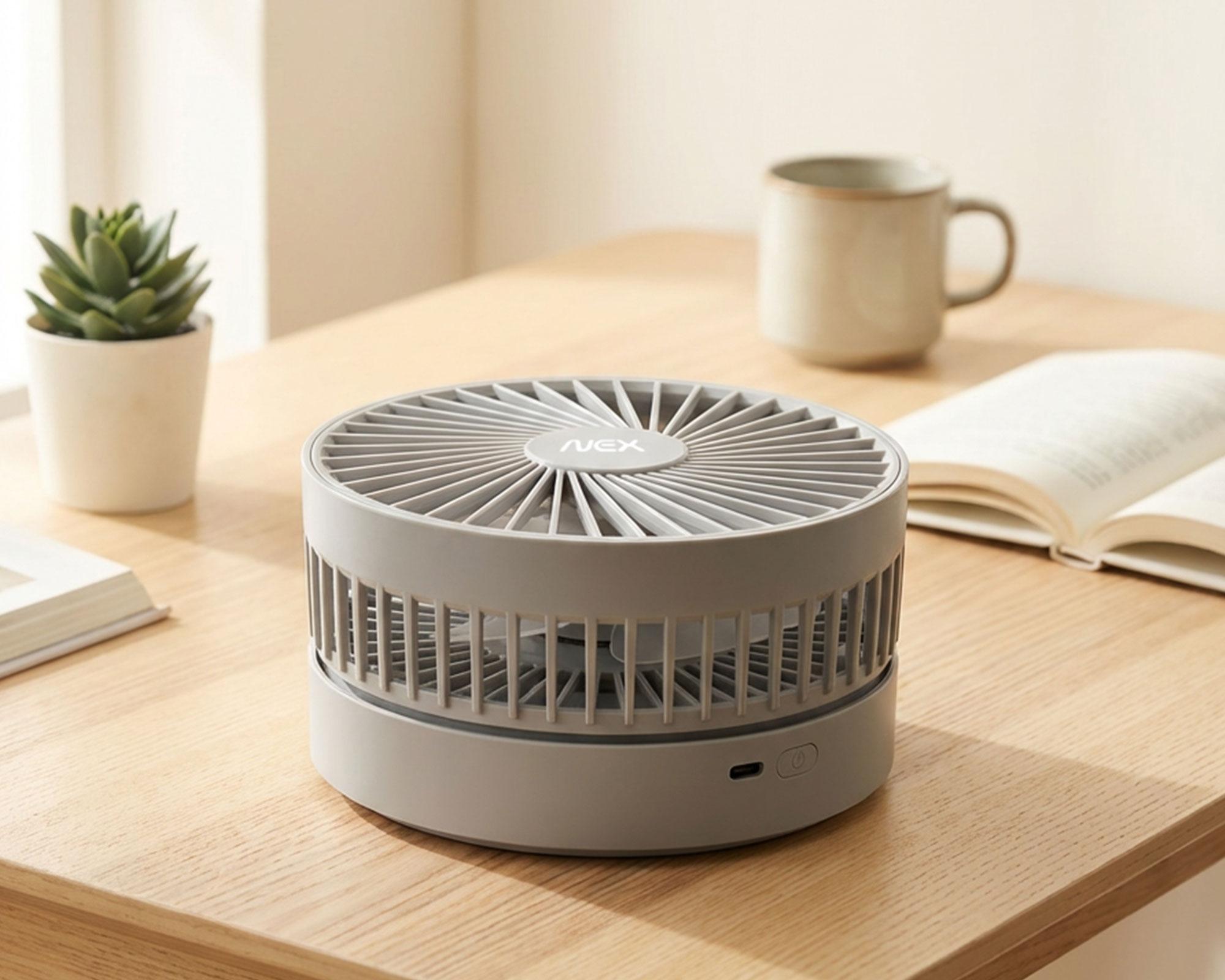Ventilador portátil plegable gray-1