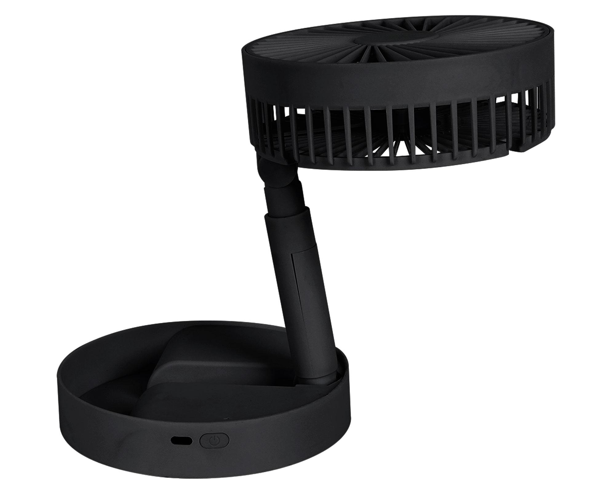 Ventilador portátil plegable negro-3