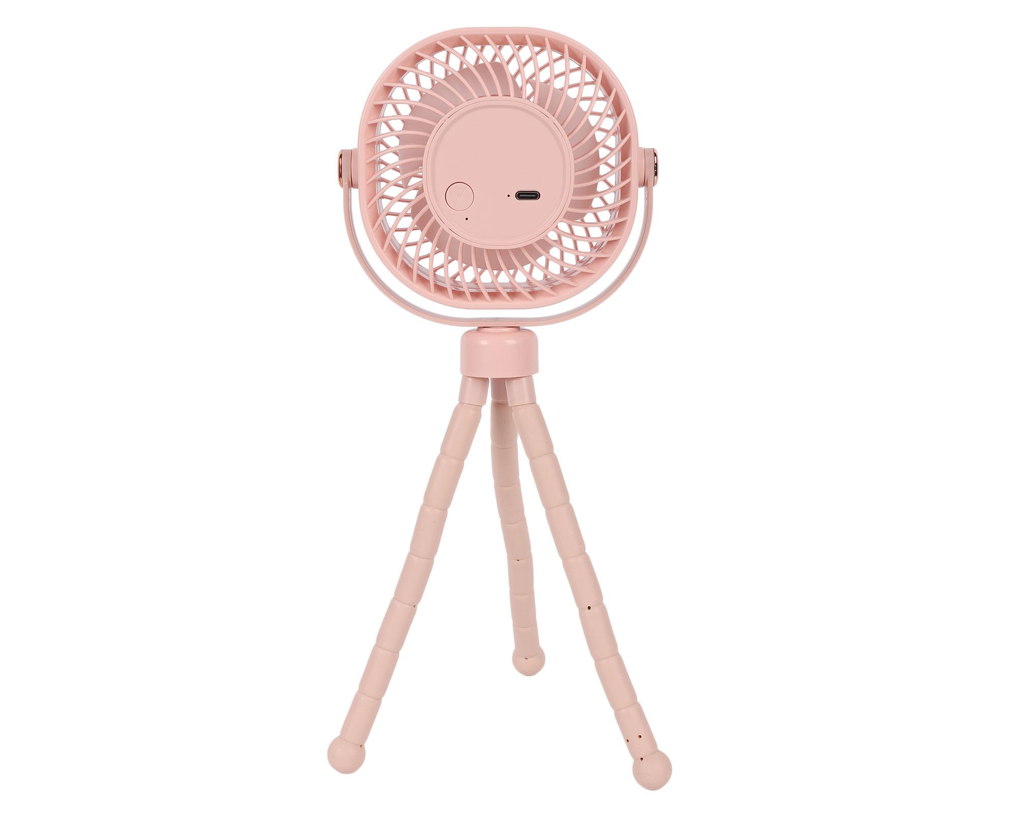 Ventilador portátil pulpo rosa-6