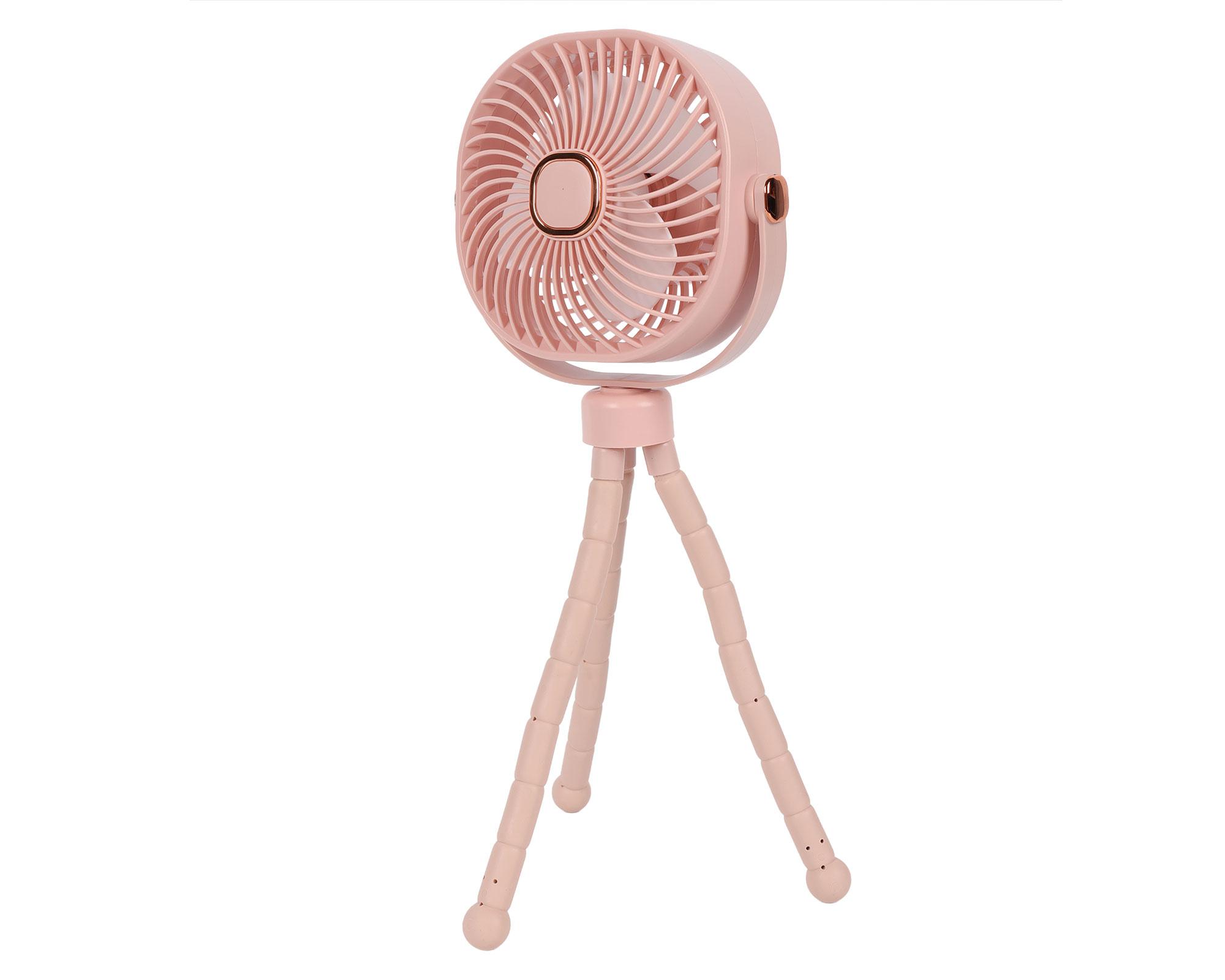 Ventilador portátil pulpo rosa-1