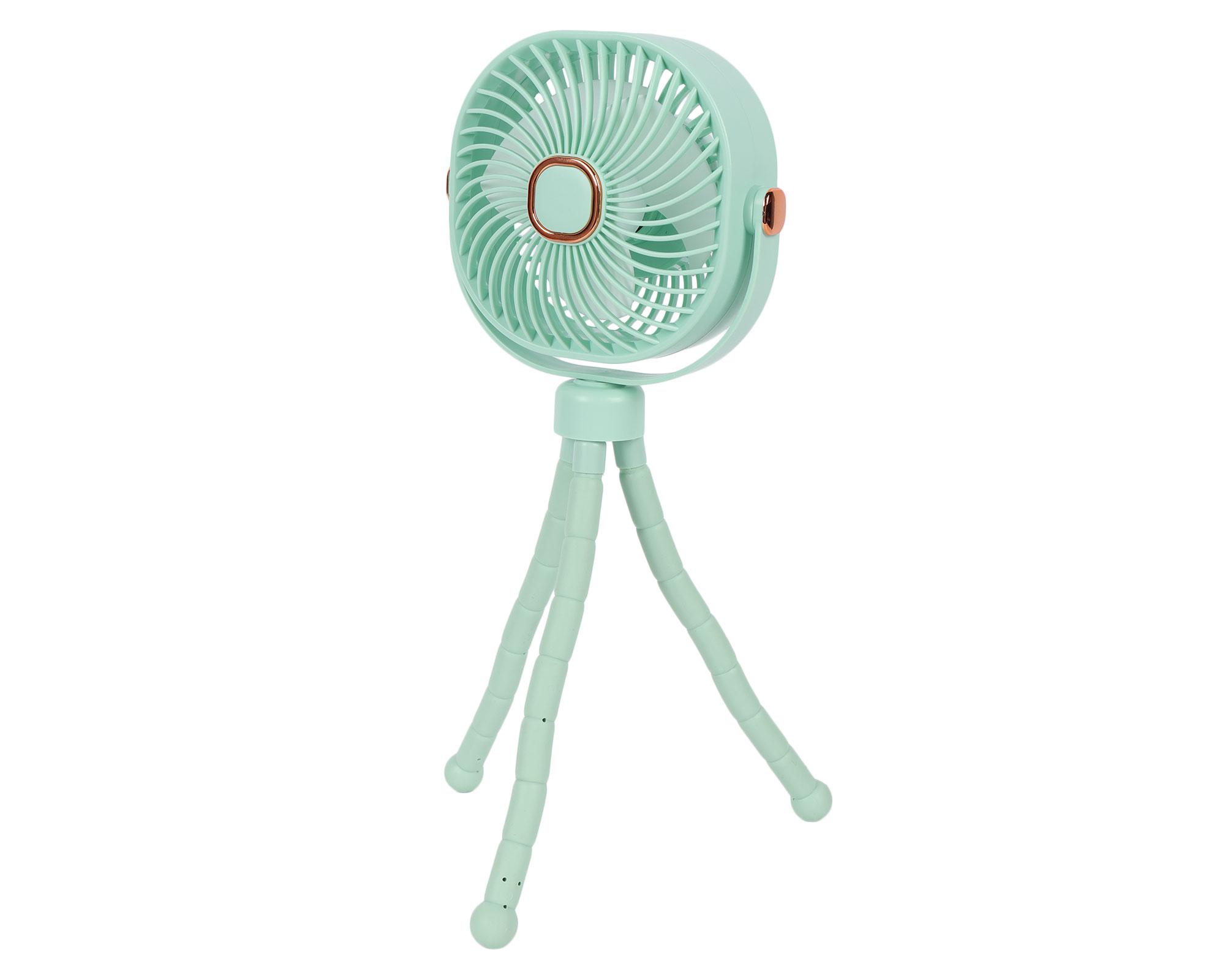 Ventilador portátil pulpo verde-3
