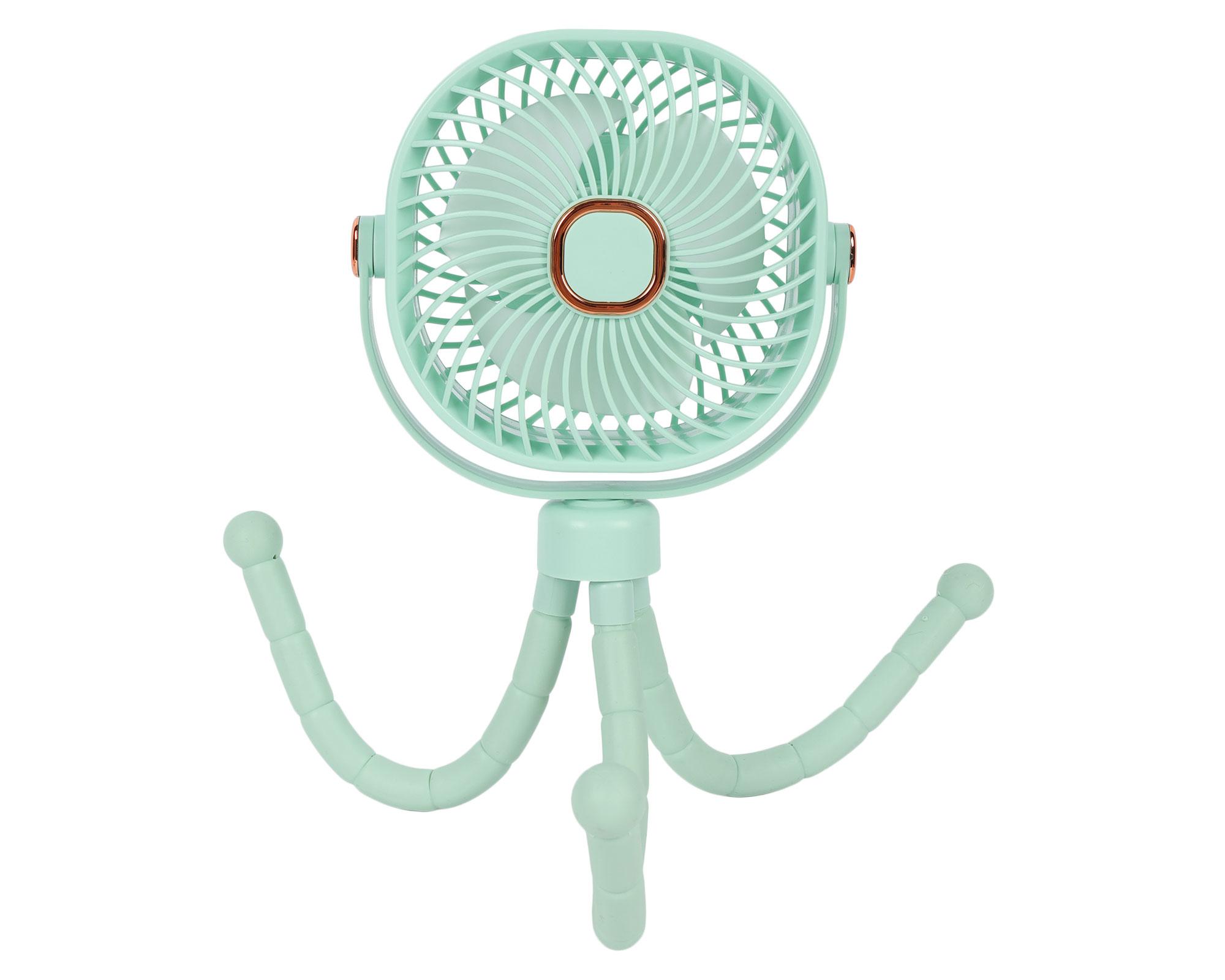 Ventilador portátil pulpo verde-1