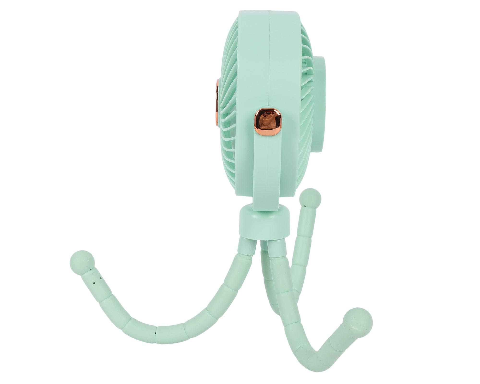 Ventilador portátil pulpo verde-8