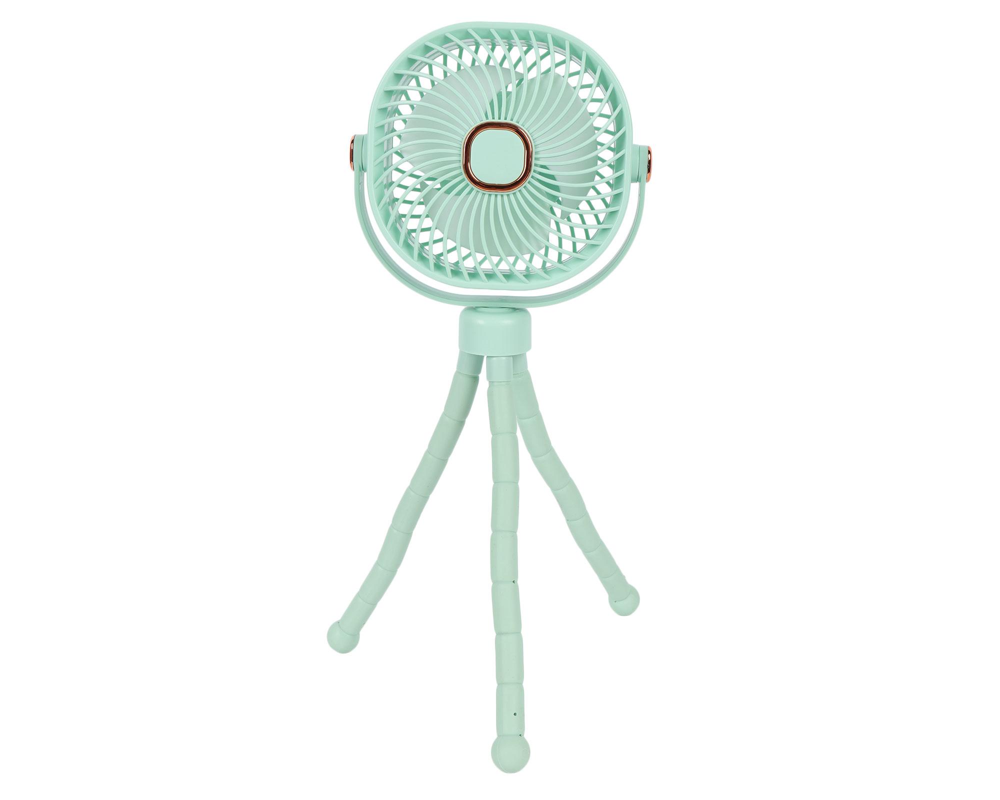 Ventilador portátil pulpo verde-0