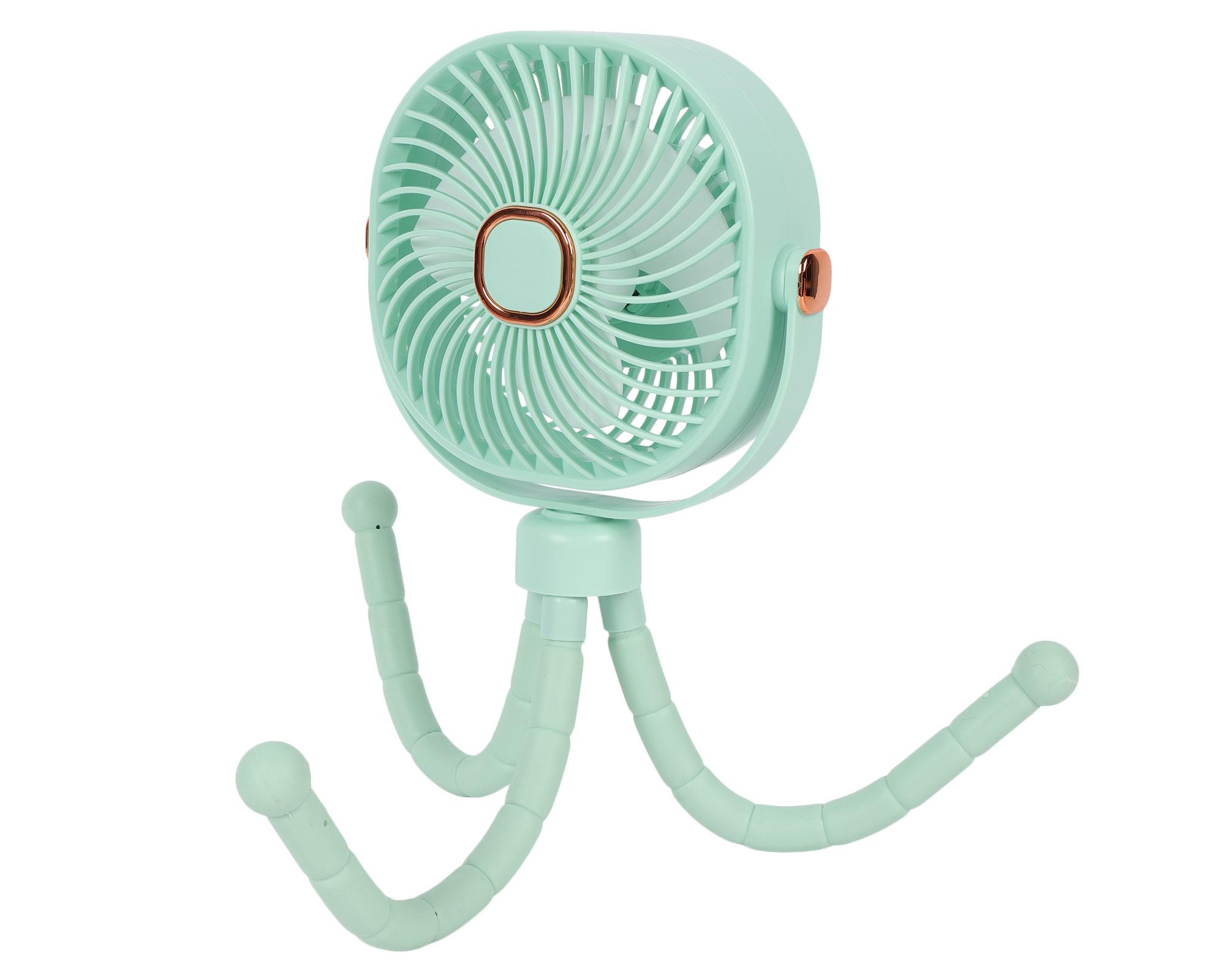 Ventilador portátil pulpo verde-6